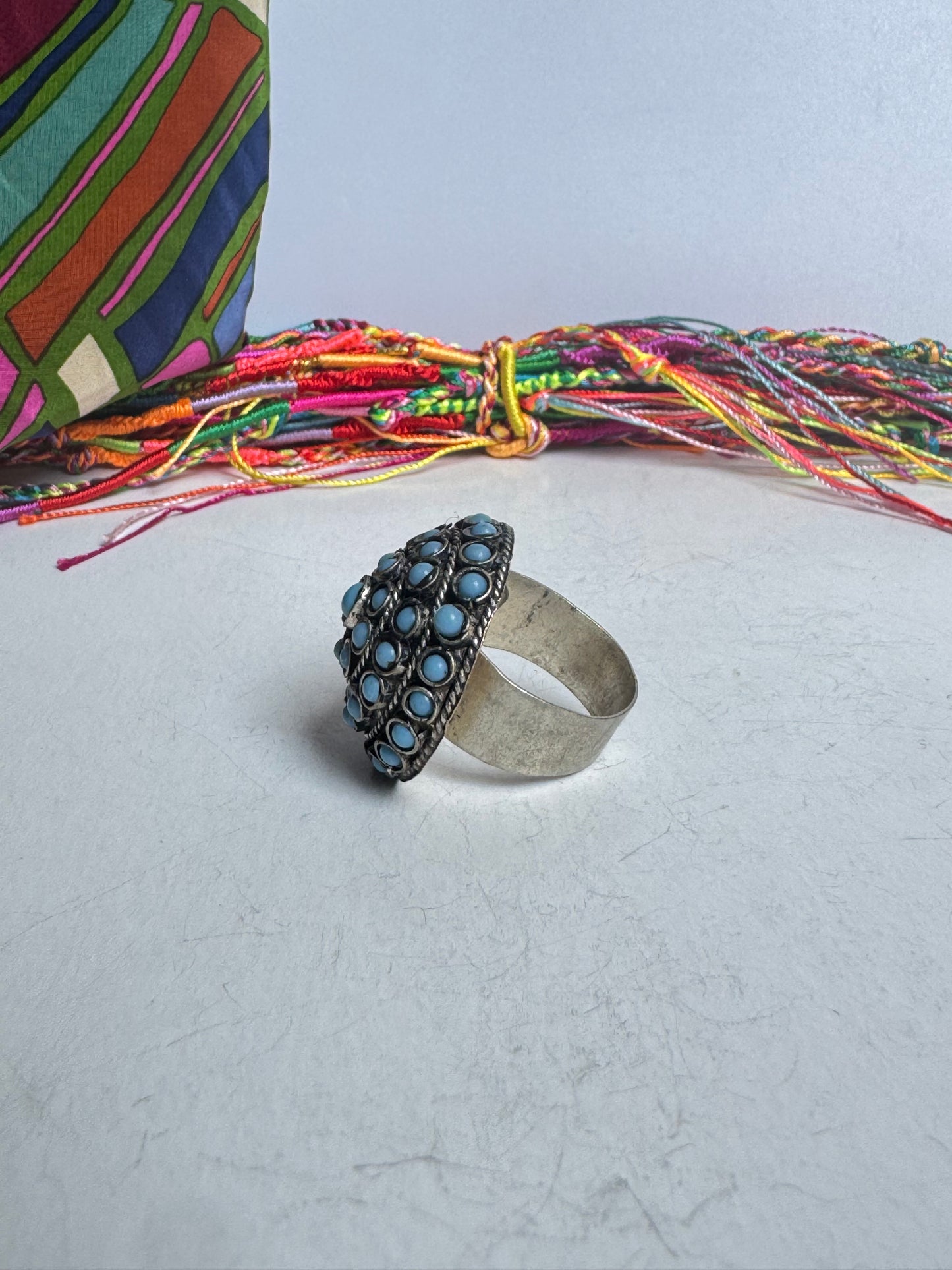 Anello vintage turchese misura 24/25