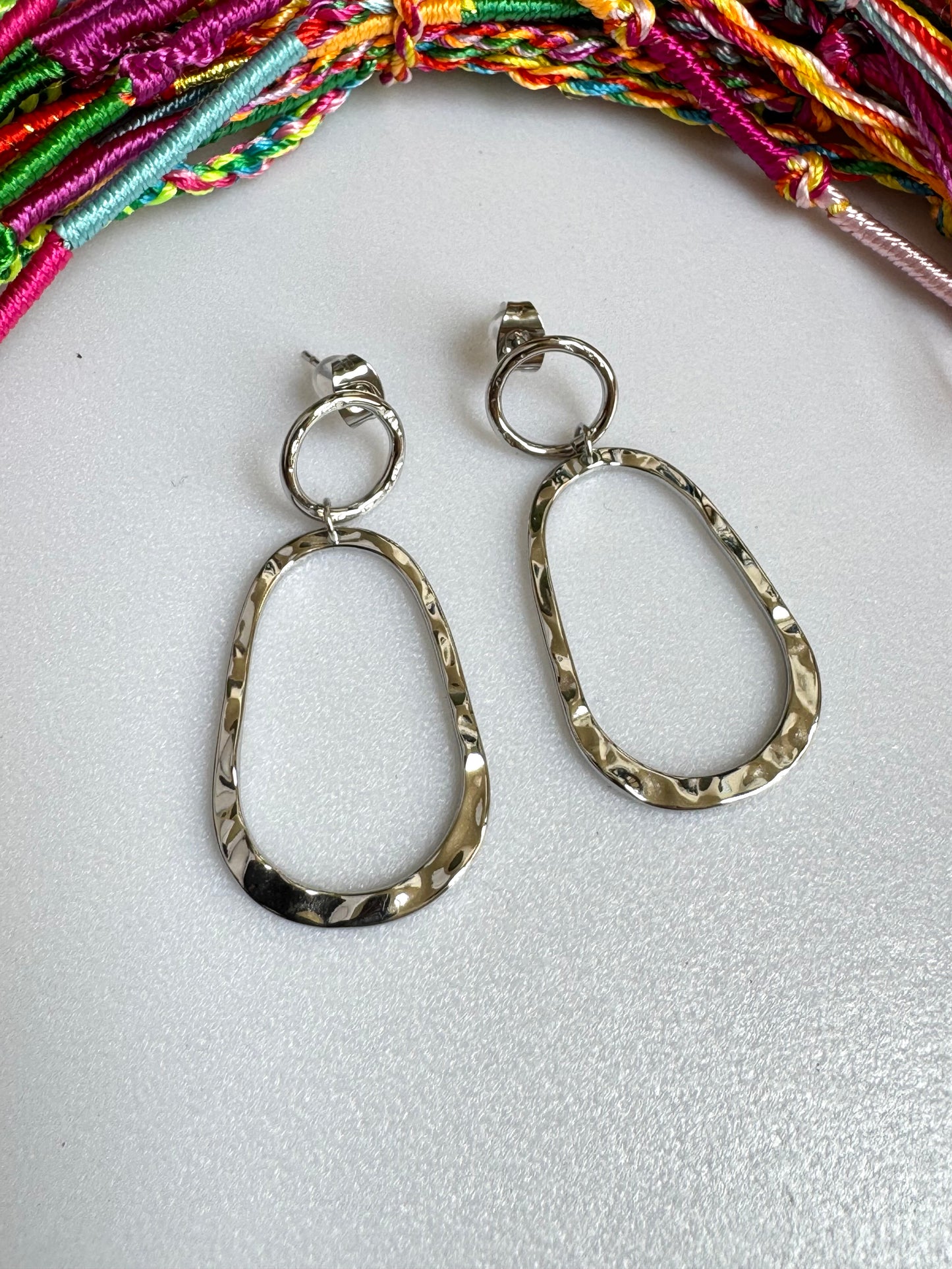 Steel earrings