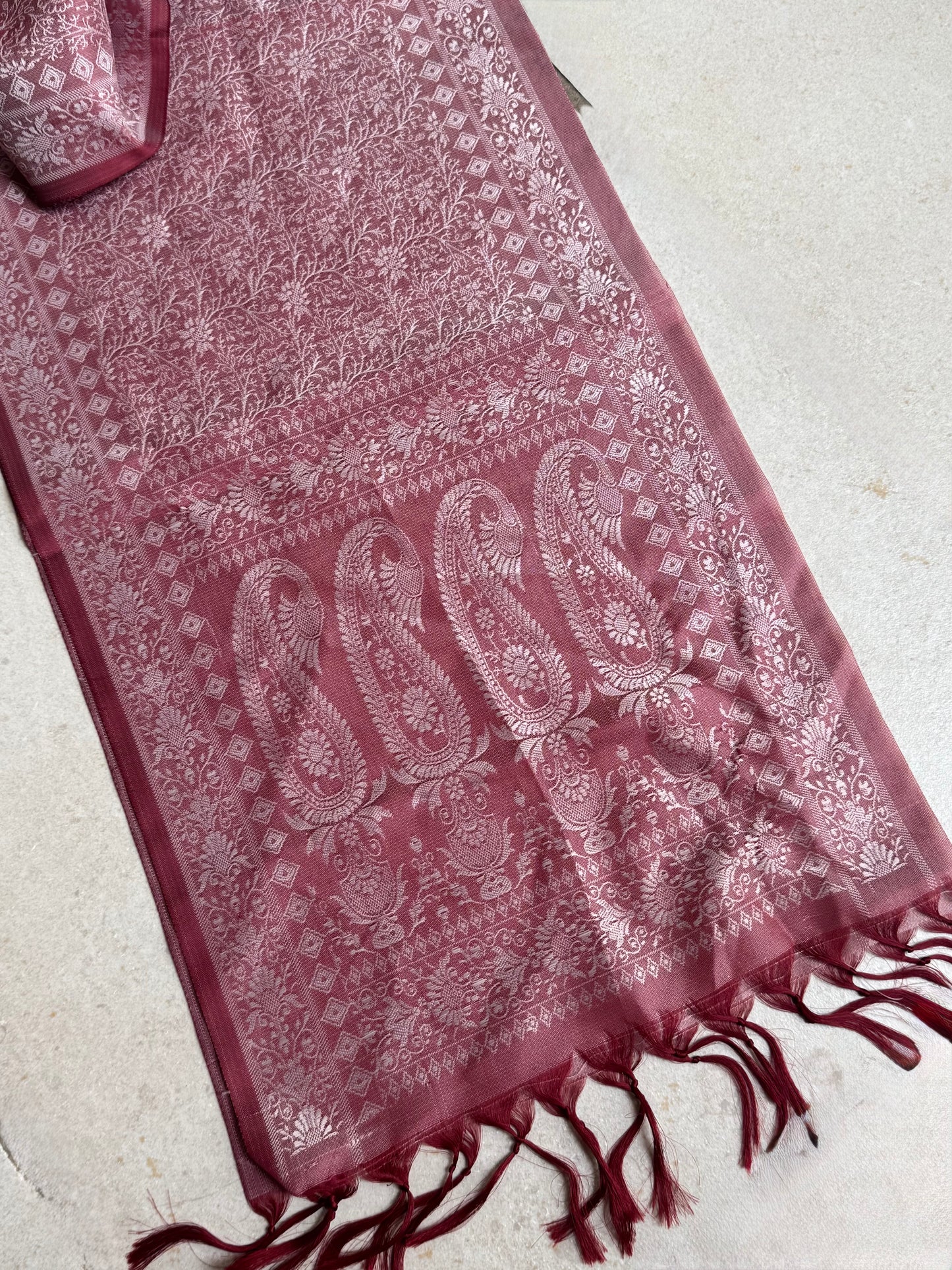Pashmina stola India rosa