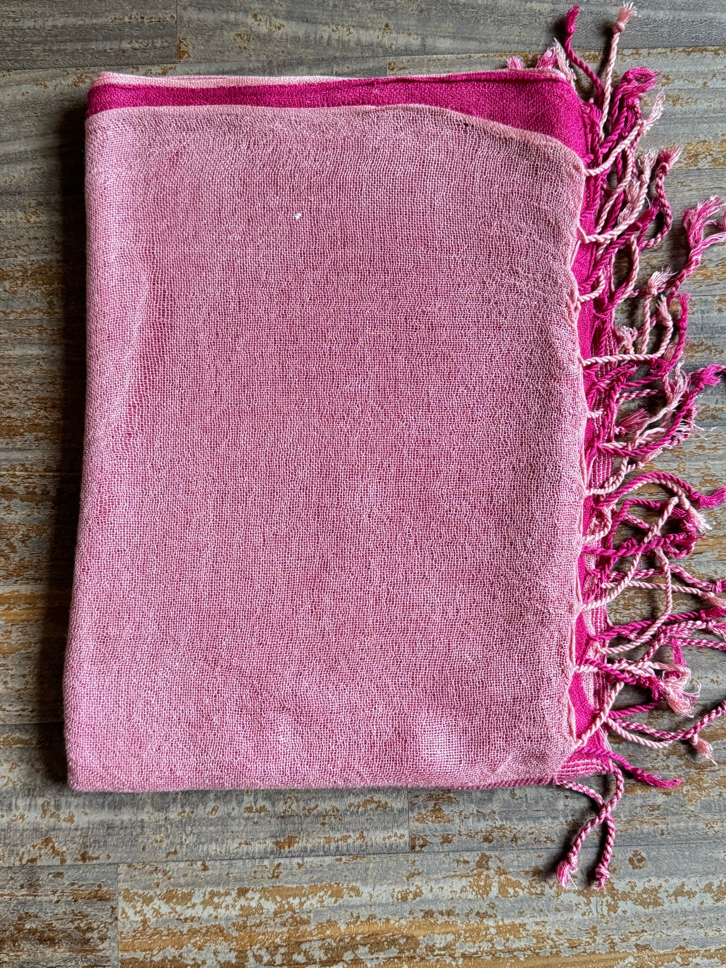 Pashmina scarf India pink