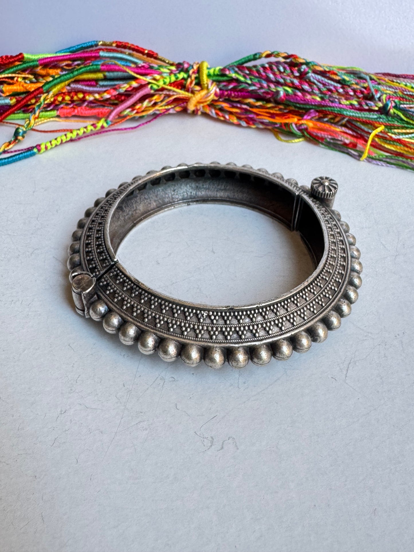 Bracciale bangle argentato