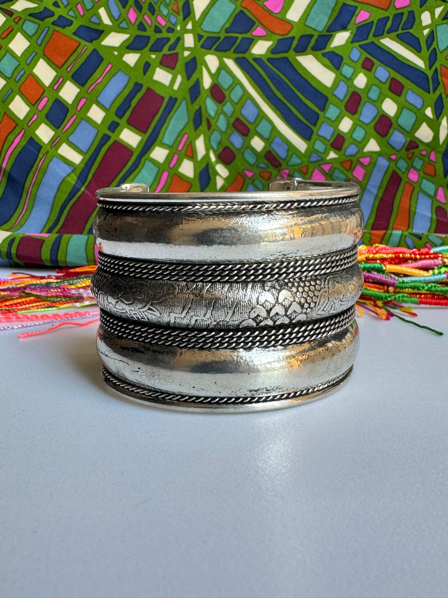 Bracciale bangle argentato