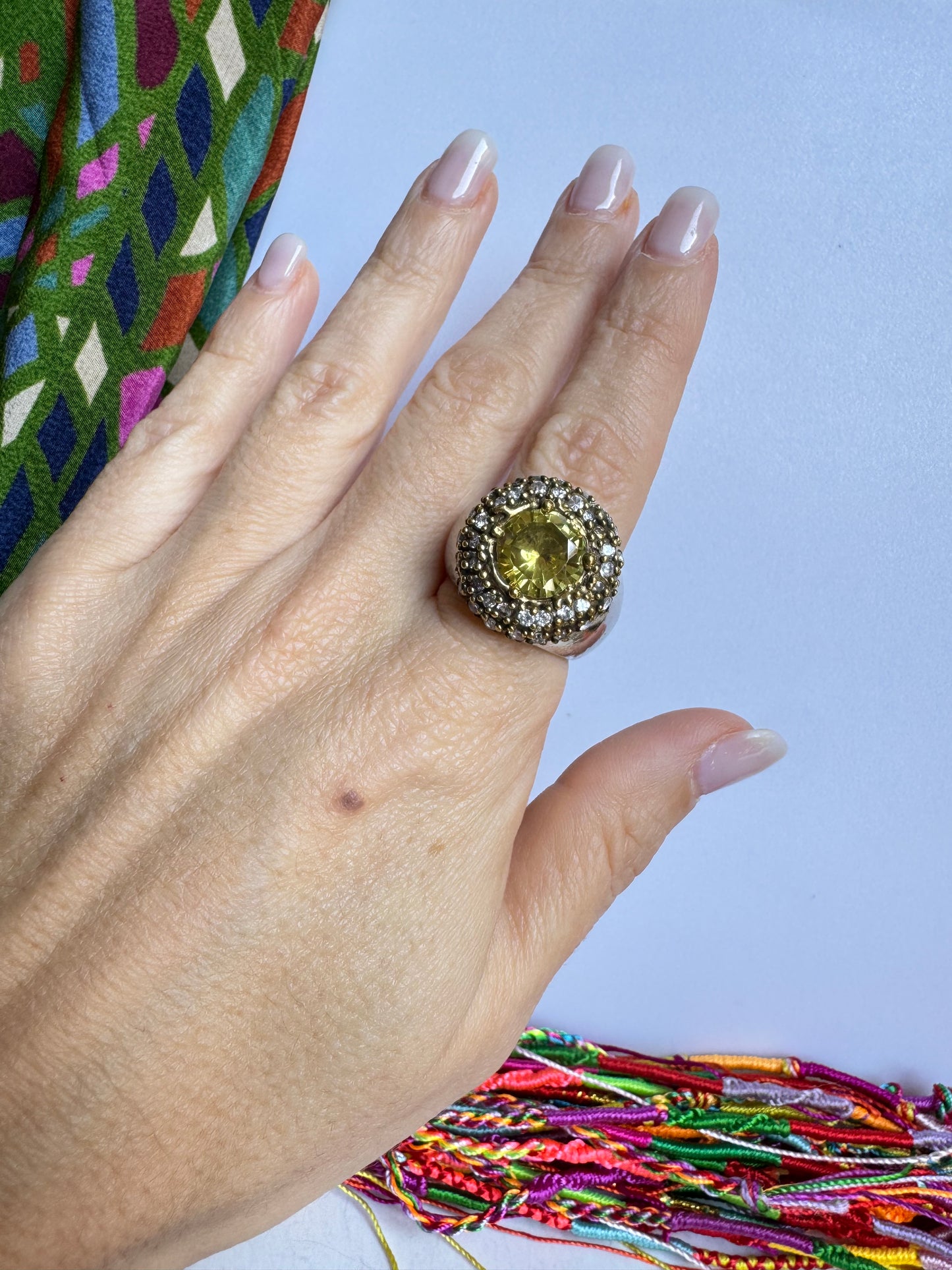 Anello design vintage misura 17