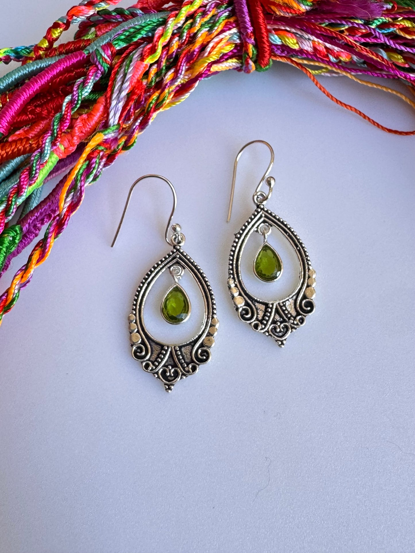 925 silver earrings with phospherite D26