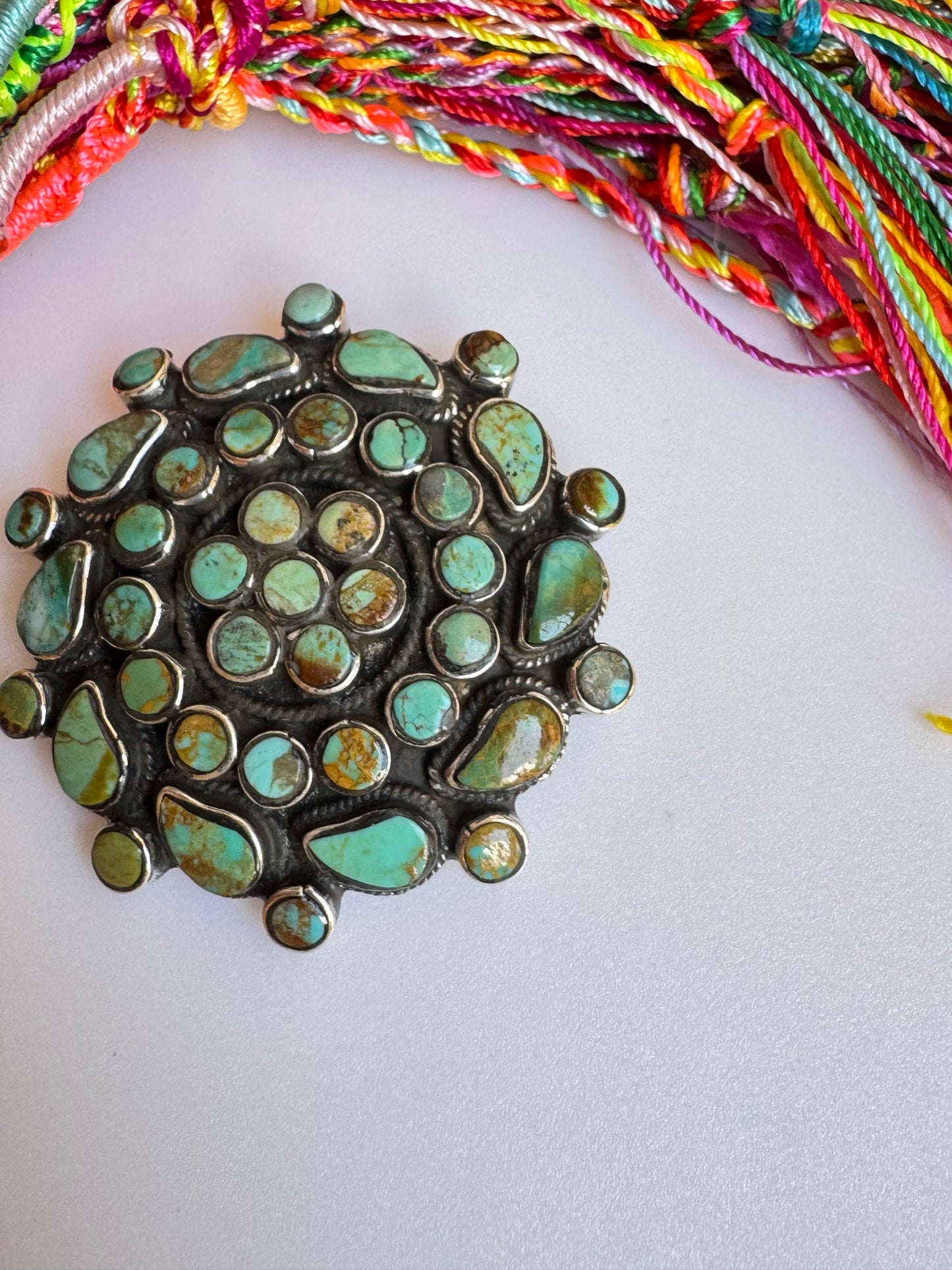 925 silver turquoise pendant F11