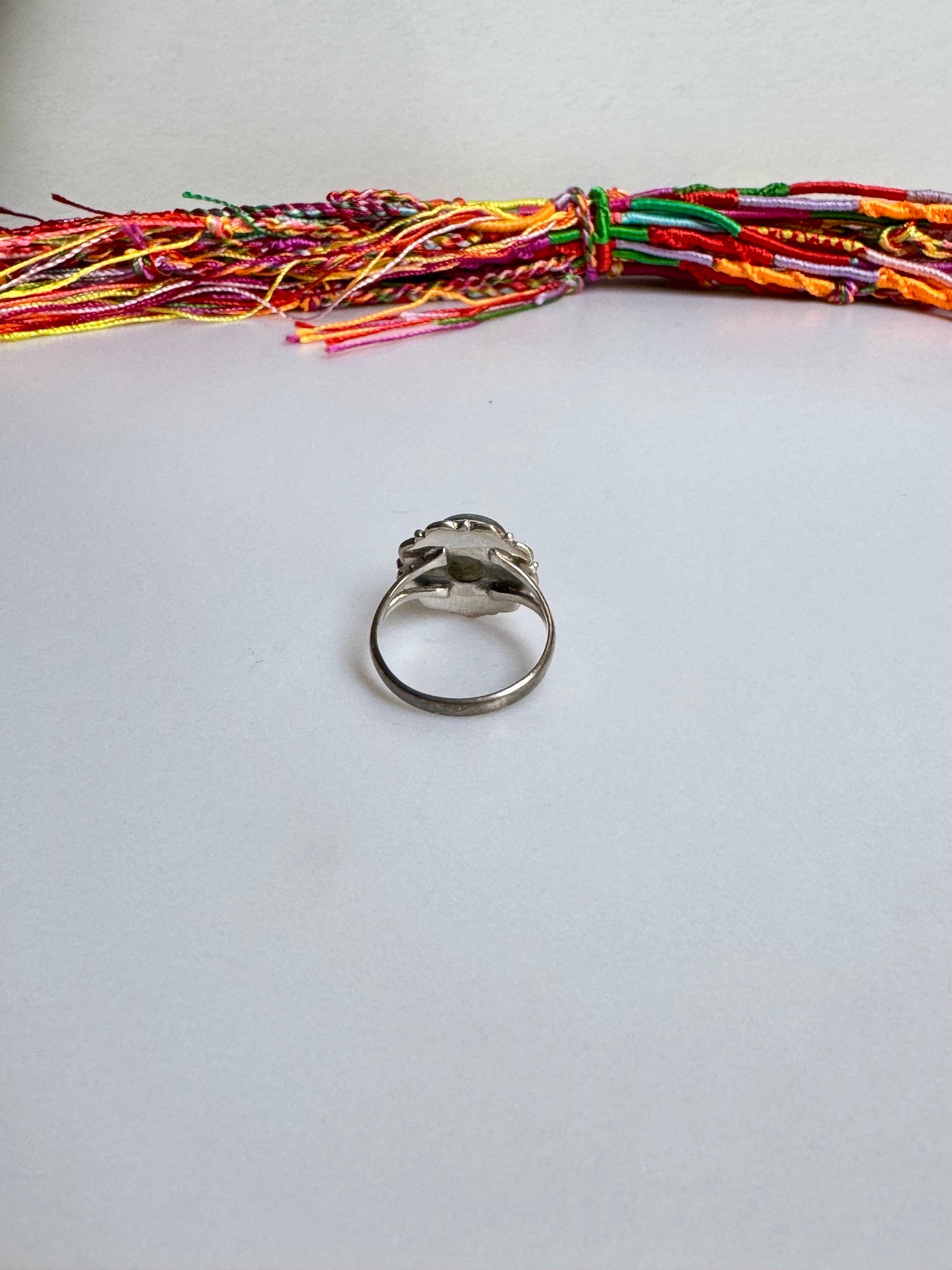 Anello argento 925 labradorite misura 19 - 35SZ