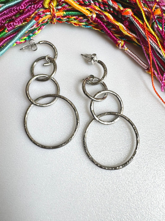 Steel earrings