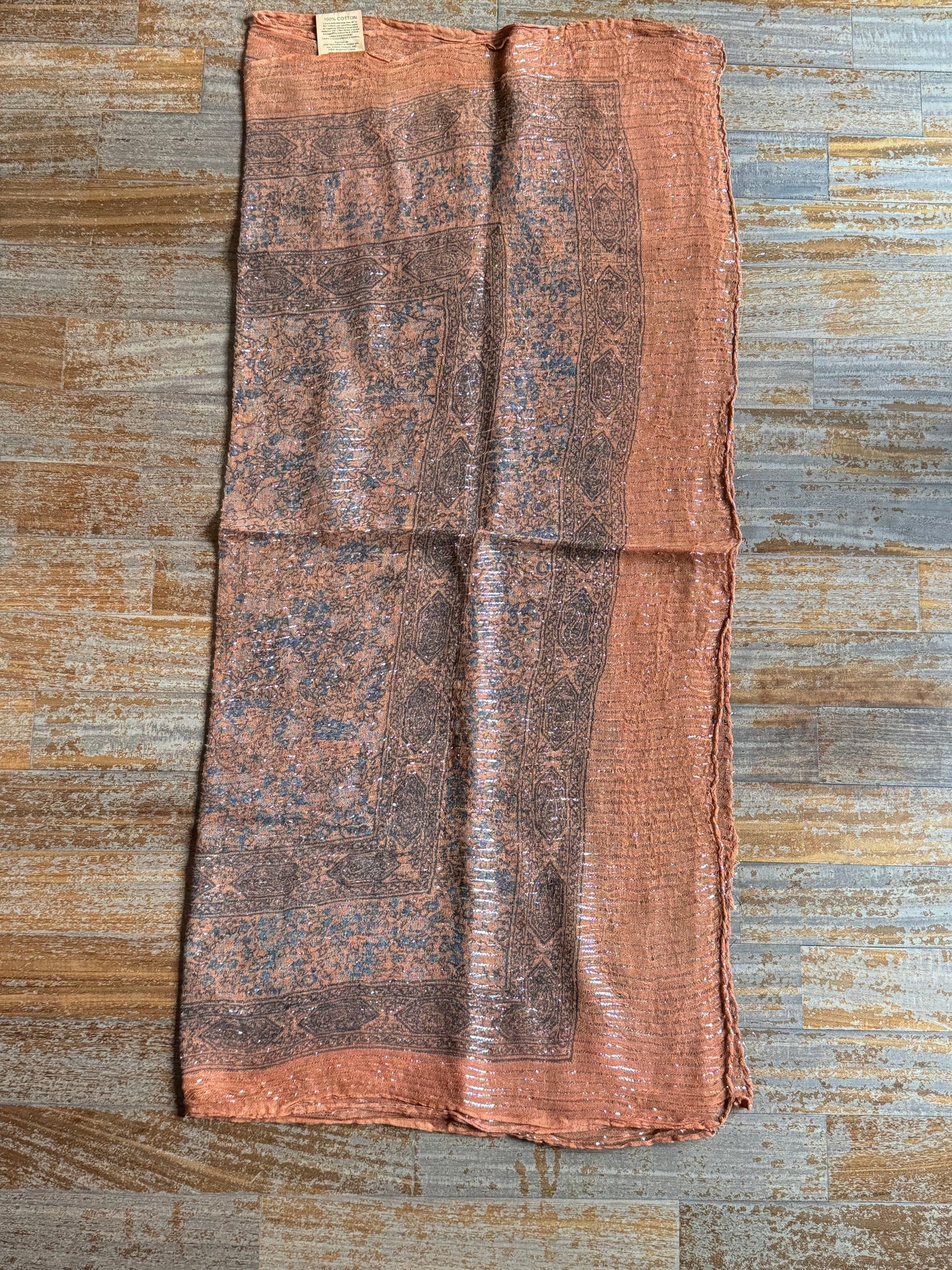 Pashmina scarf India orange