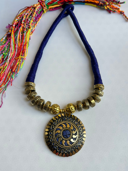 Blue-Chips-Medaillon-Halskette