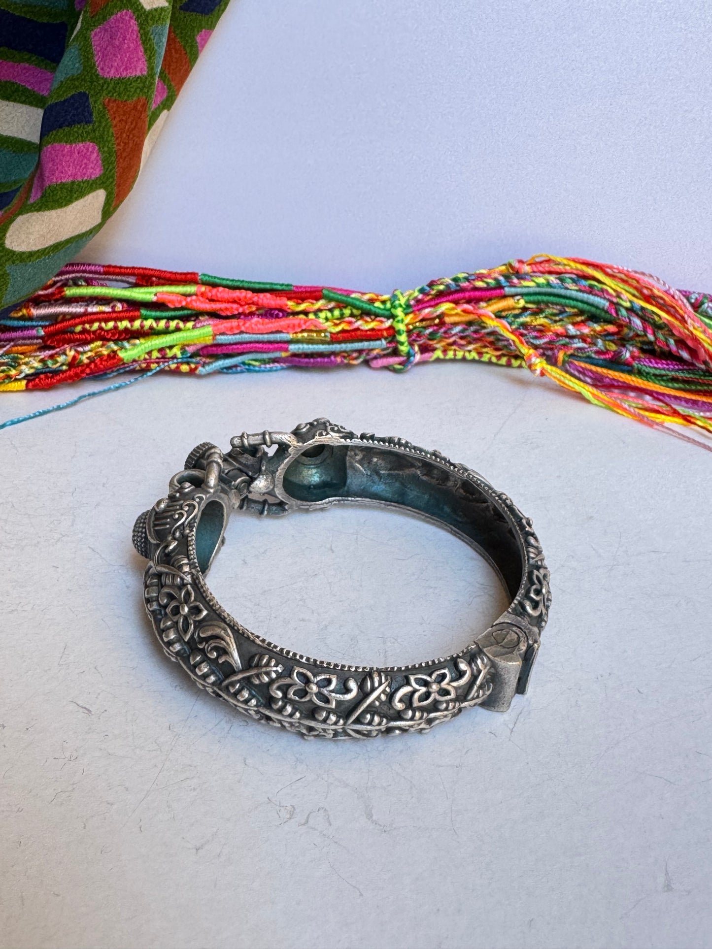 Bracciale bangle argentato