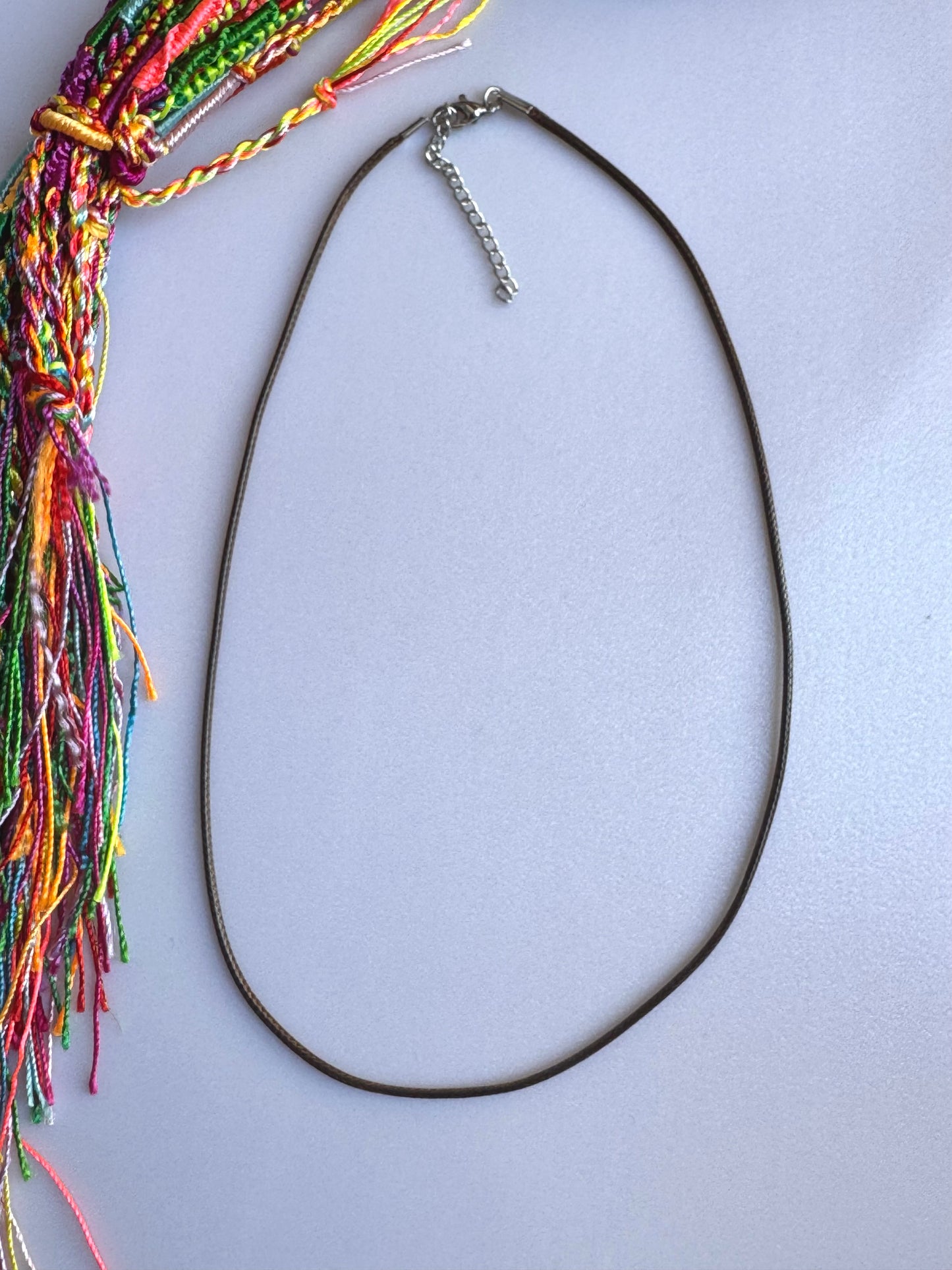 Moor's head tubular rubber necklace
