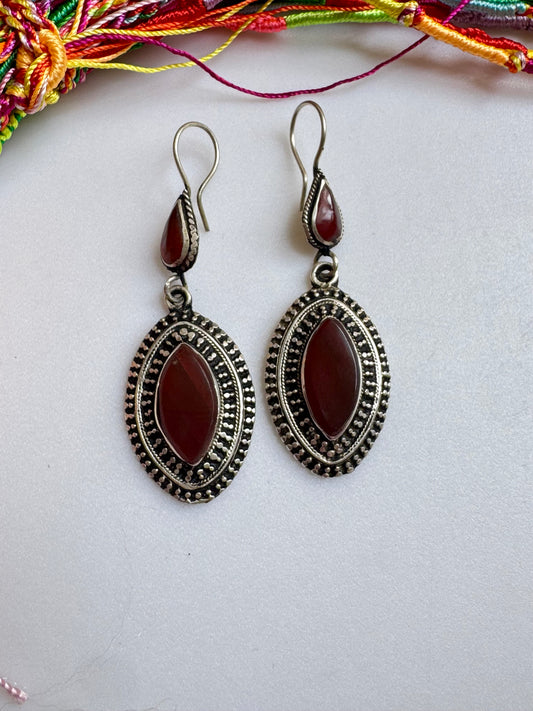 Orecchini antichi vintage Agata