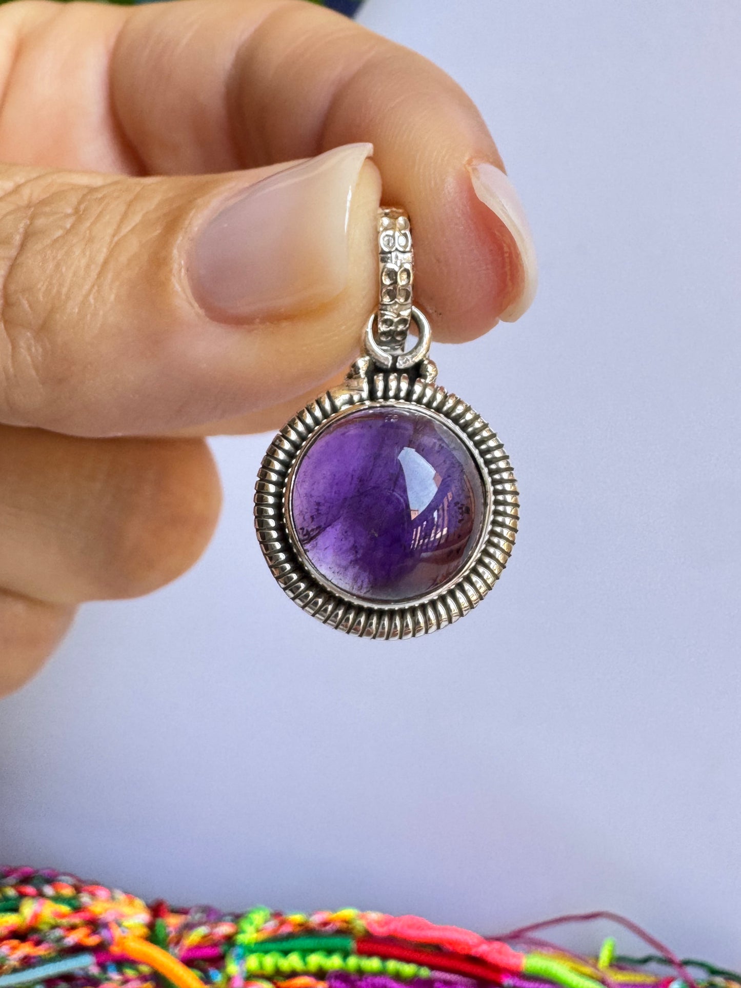 Ciondolo argento 925 ametista 51K