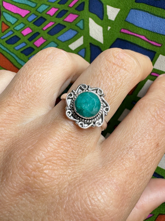 Ring silver925 emerald root Z3