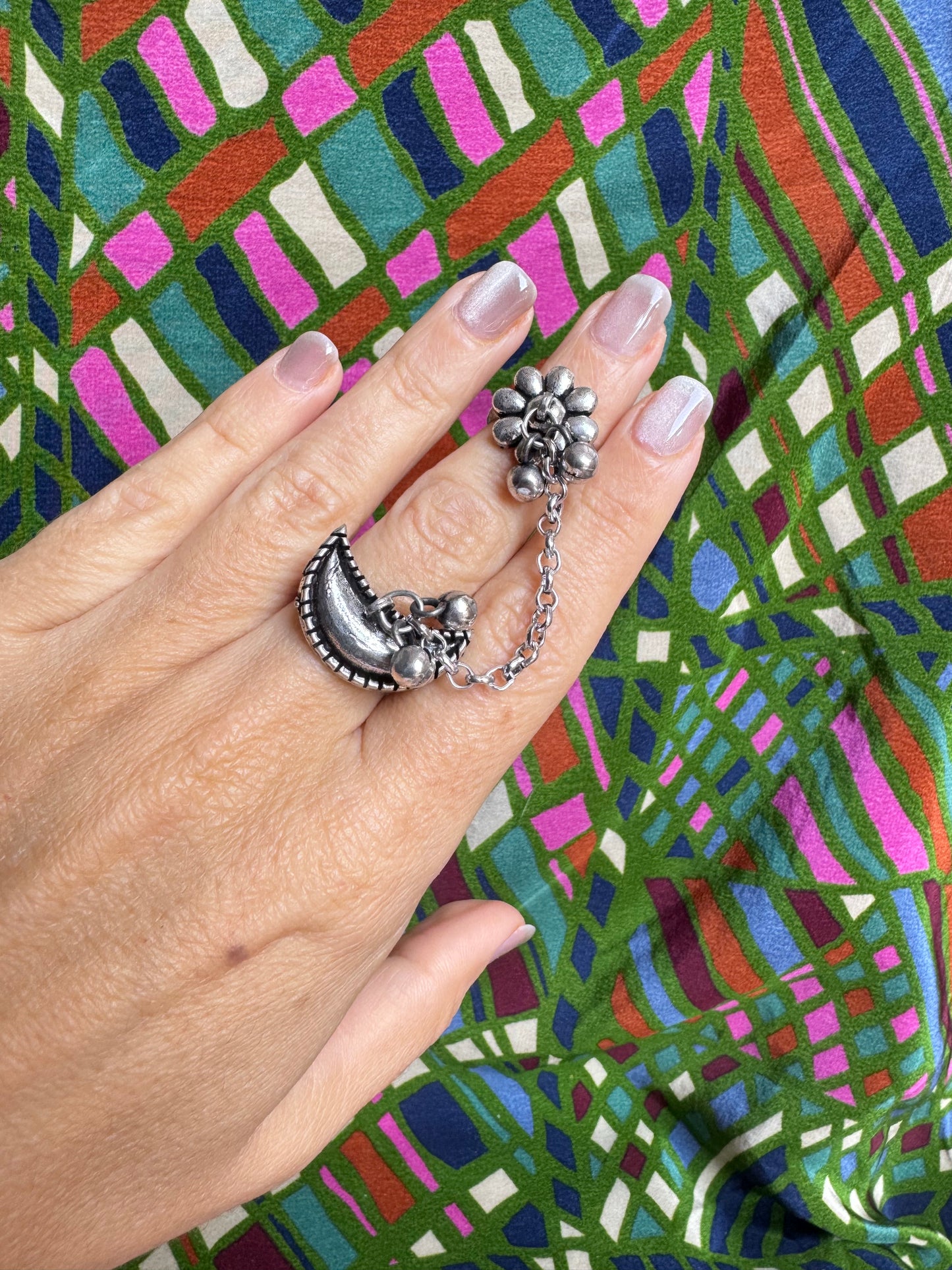 Antique vintage double ring