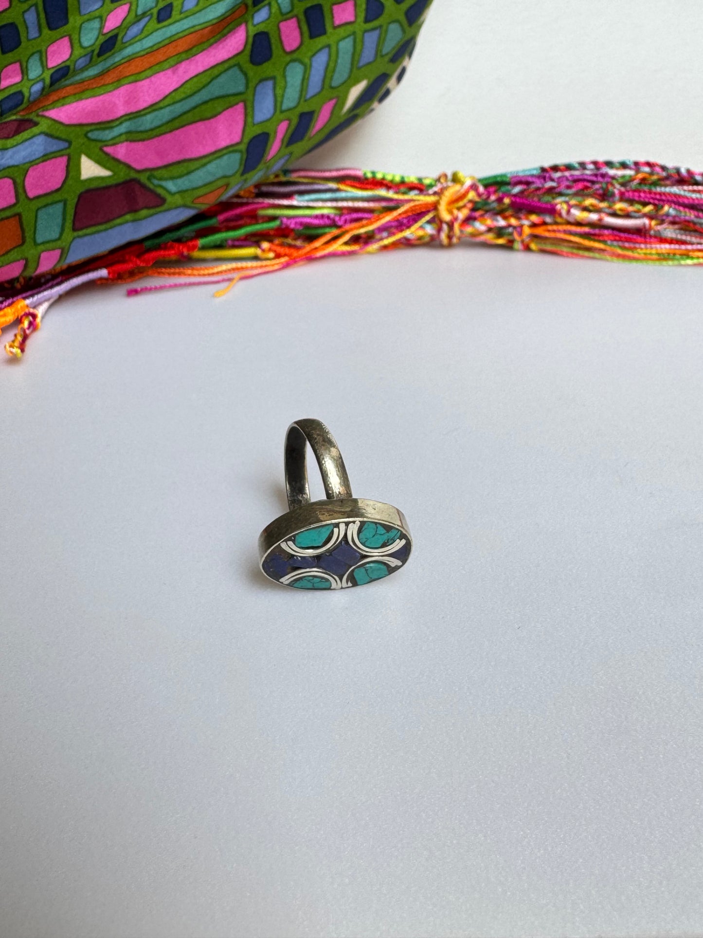 Anello nepalese mosaico