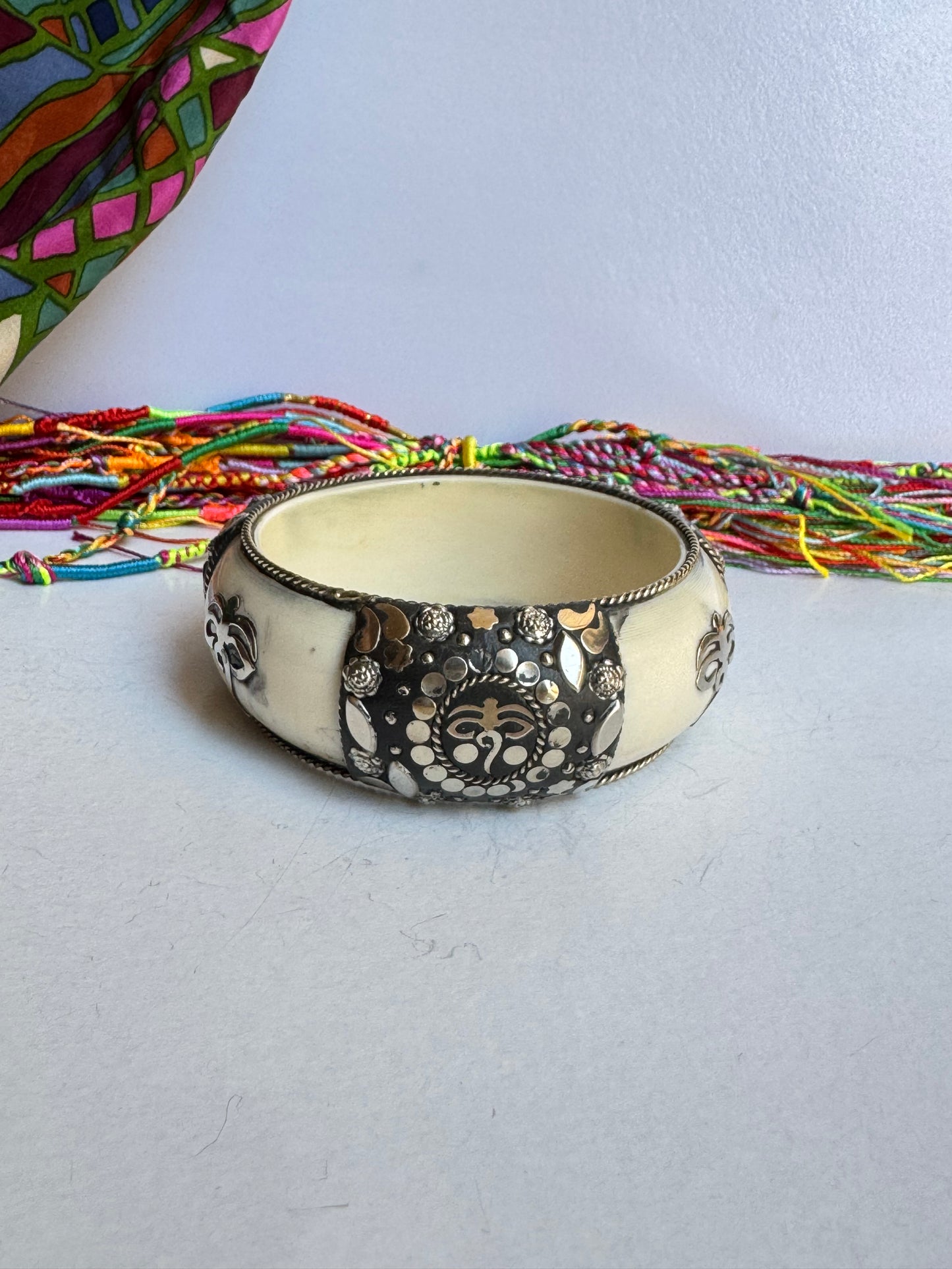 Bracciale bangle argentato