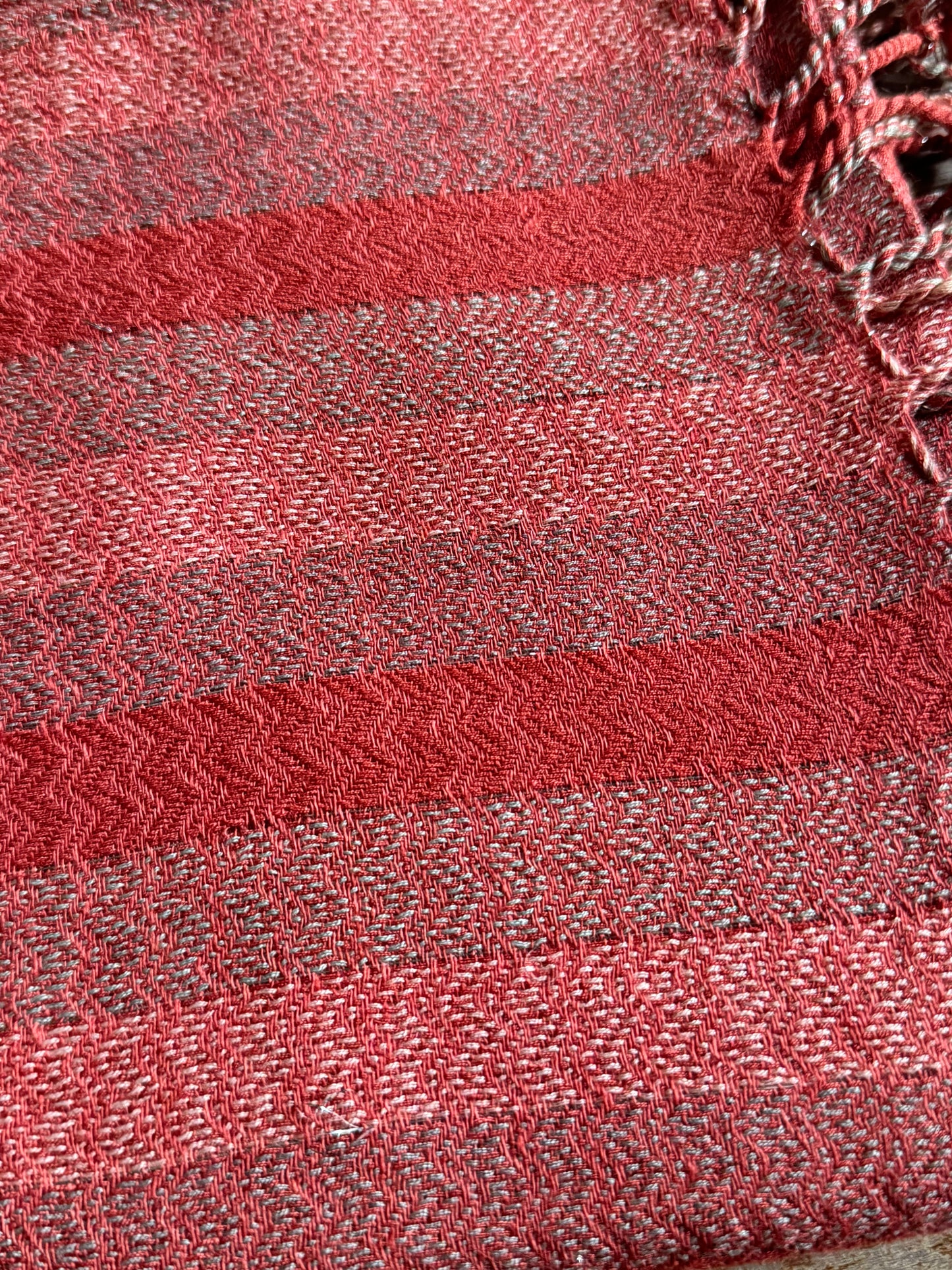 Pashmina scarf stole India earth and light blue