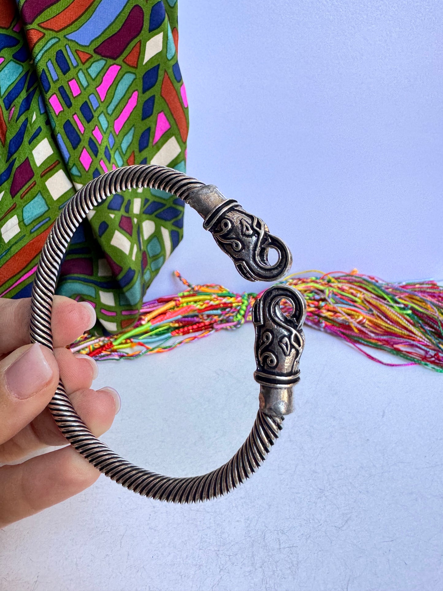 Bracciale boho argentato