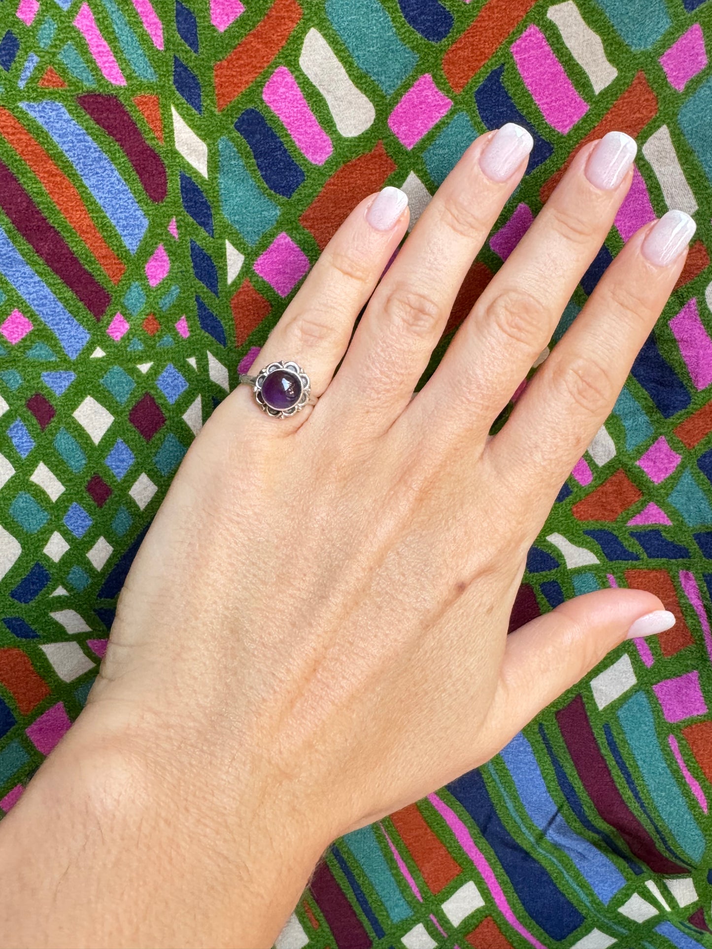 Amethyst Silver Ring T88