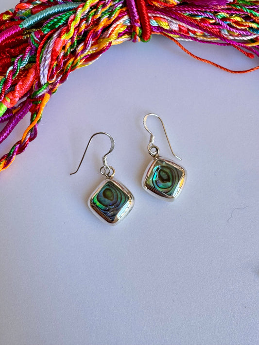 925 silver mother-of-pearl earrings D9