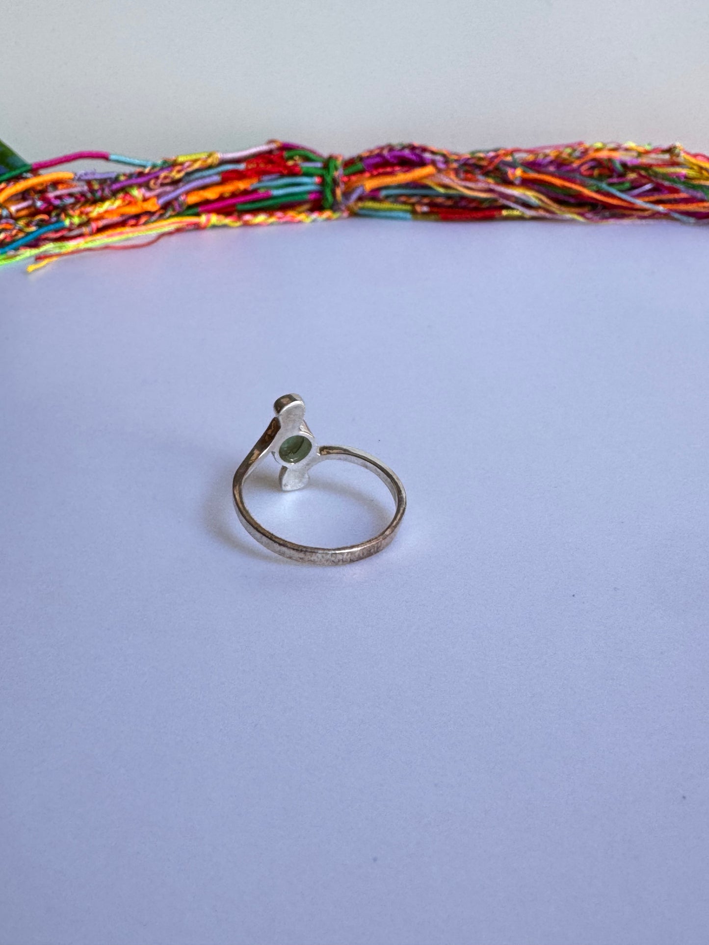 Anello argento 925 amazzonite misura 20 - 1AMA