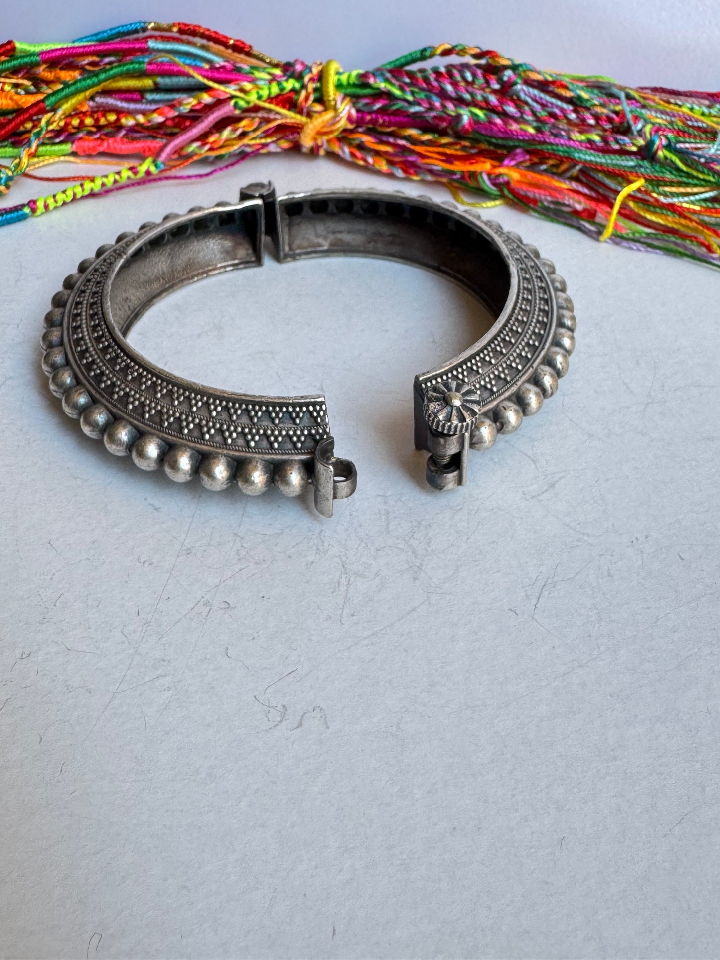 Bracciale bangle argentato