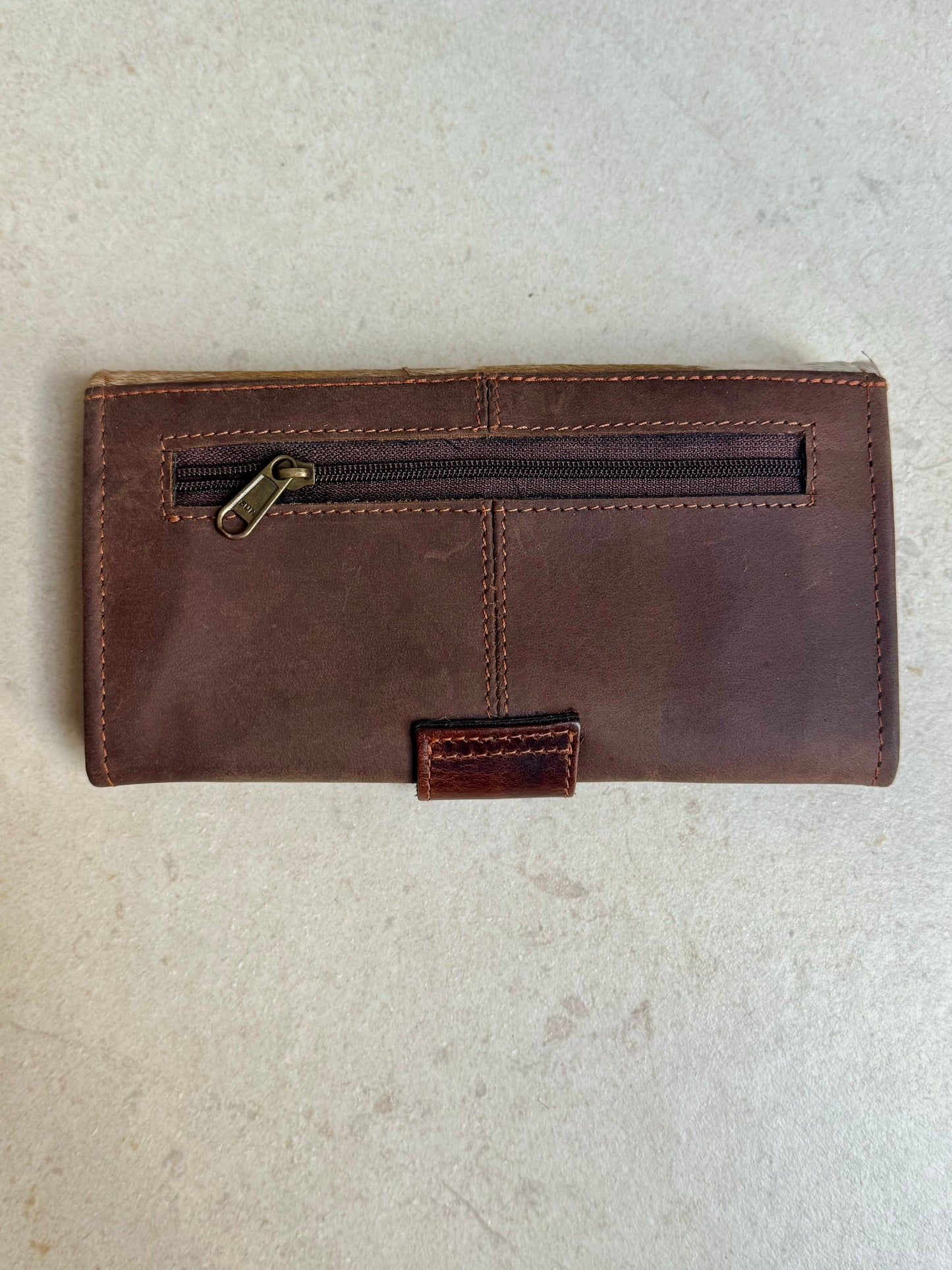 Brown leather wallet