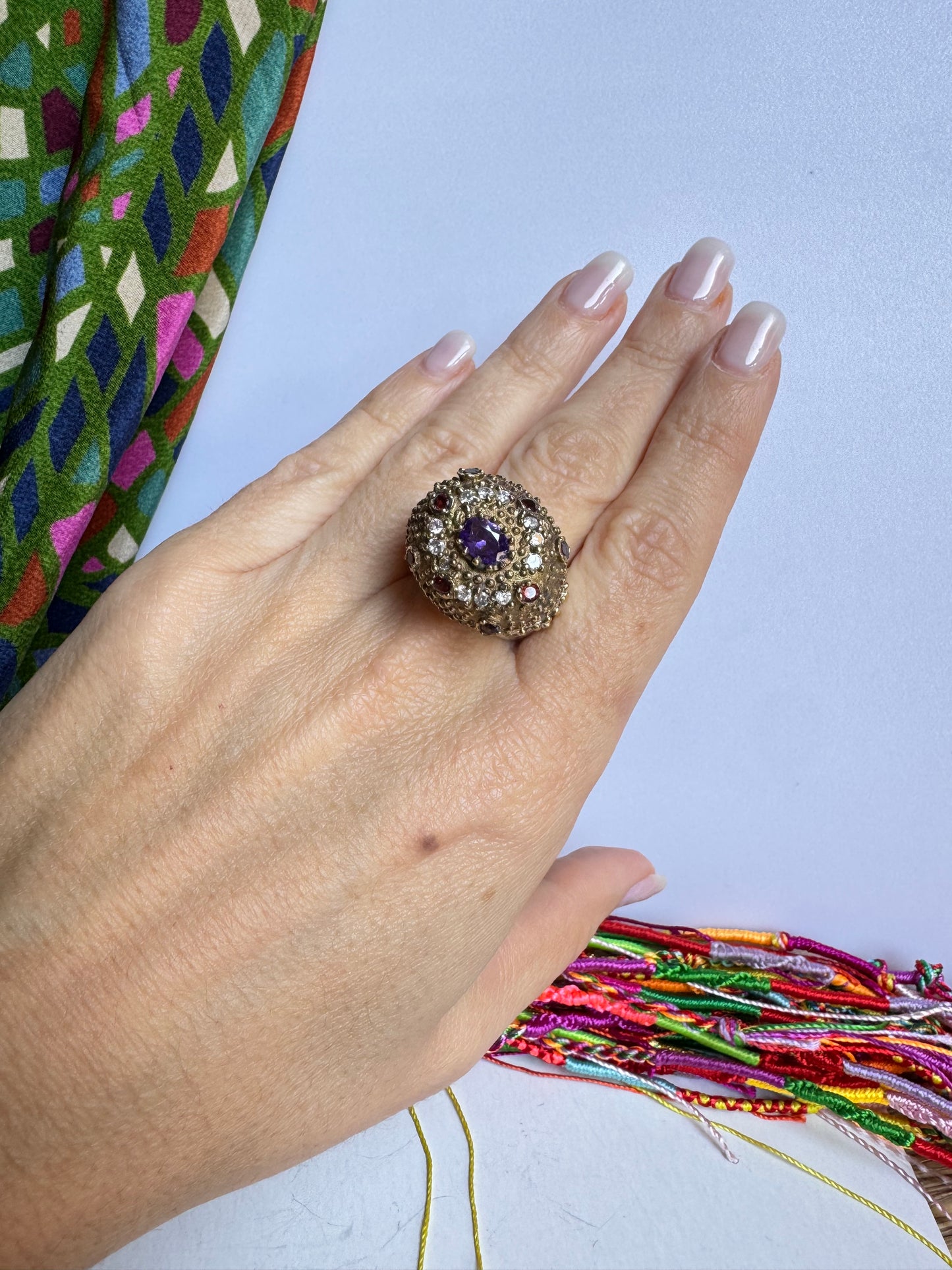 Anello design vintage misura 14