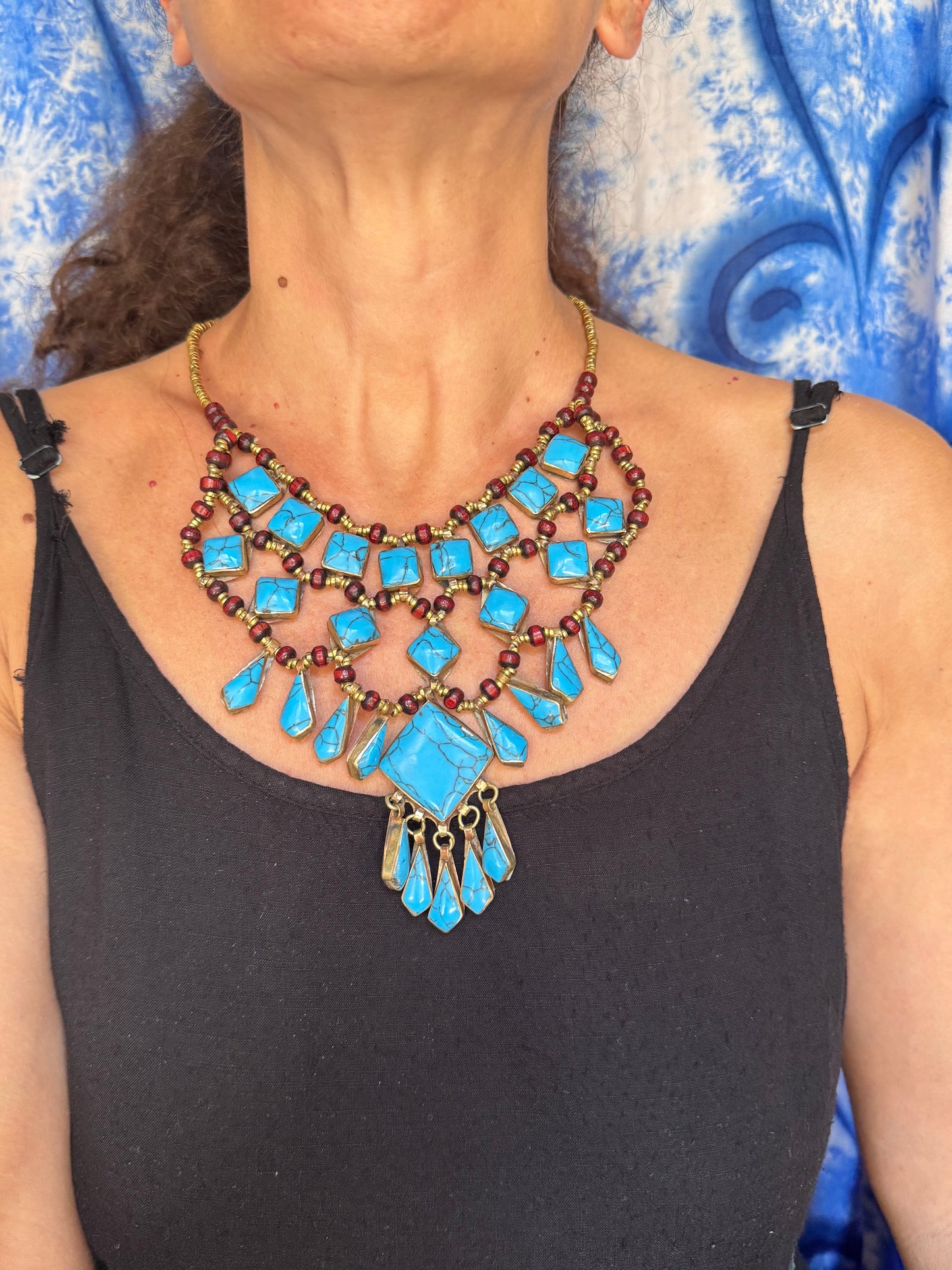 Collana vintage howlite