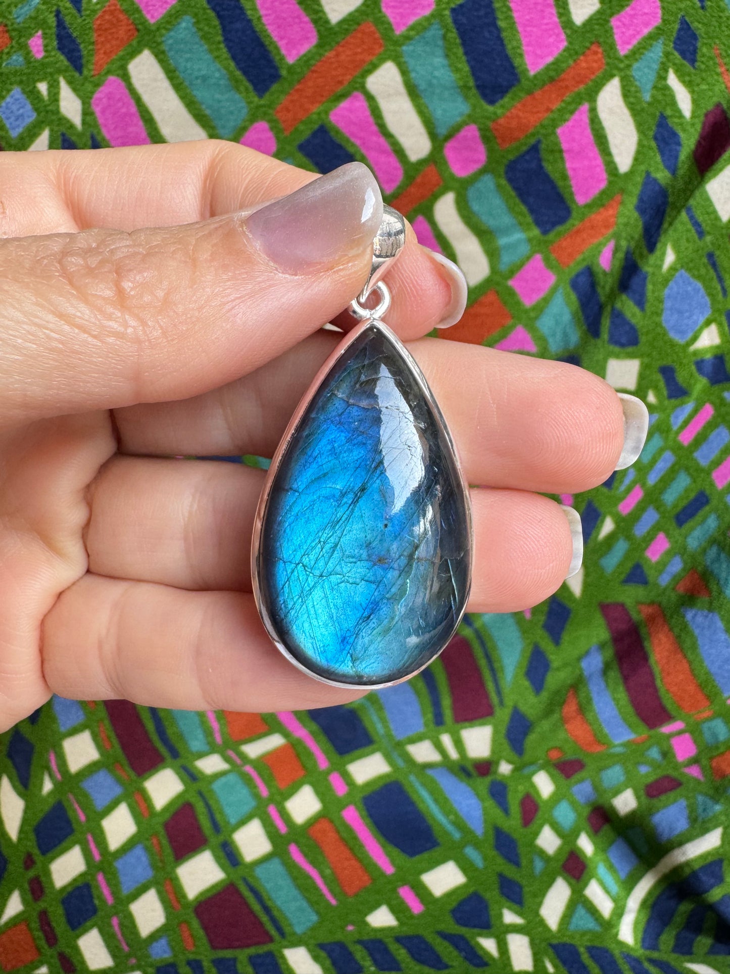 925 labradorite silver pendant