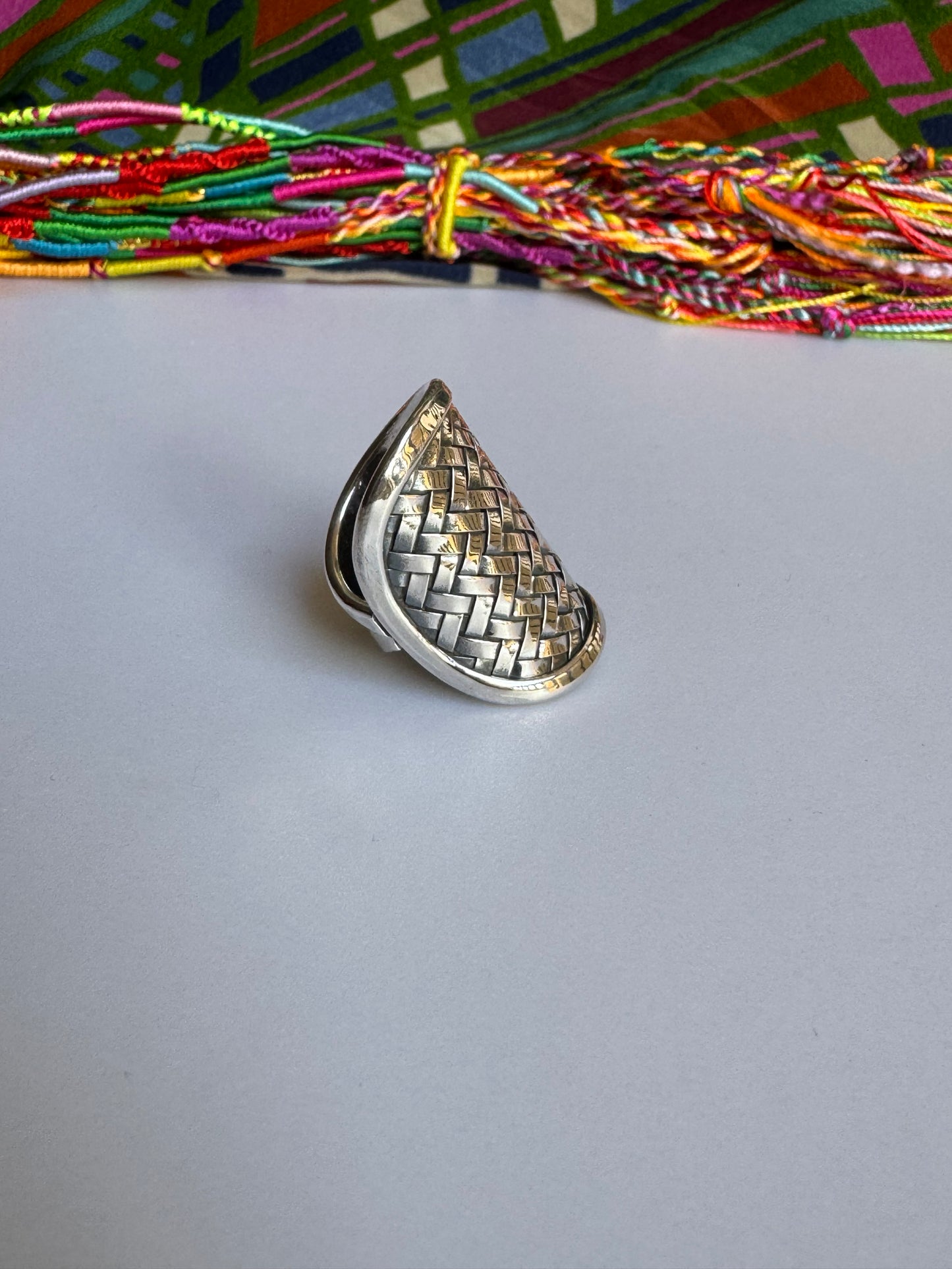 Ringschiene aus 925er Silber, Größe 17 – Z83