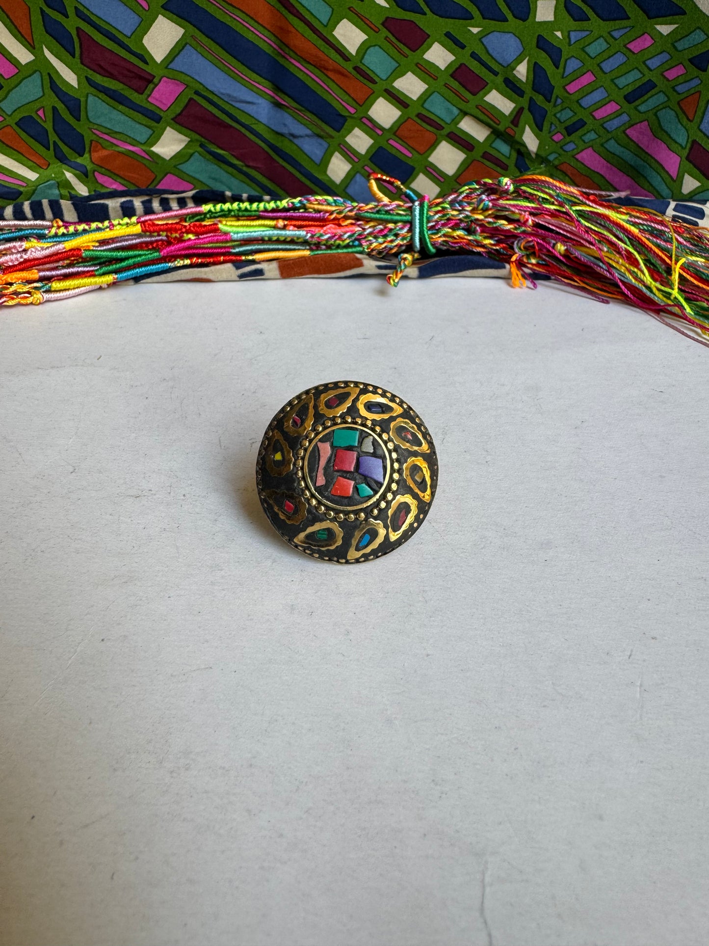 Nepalese mosaic ring