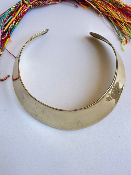 Collarino dorato alto liscio