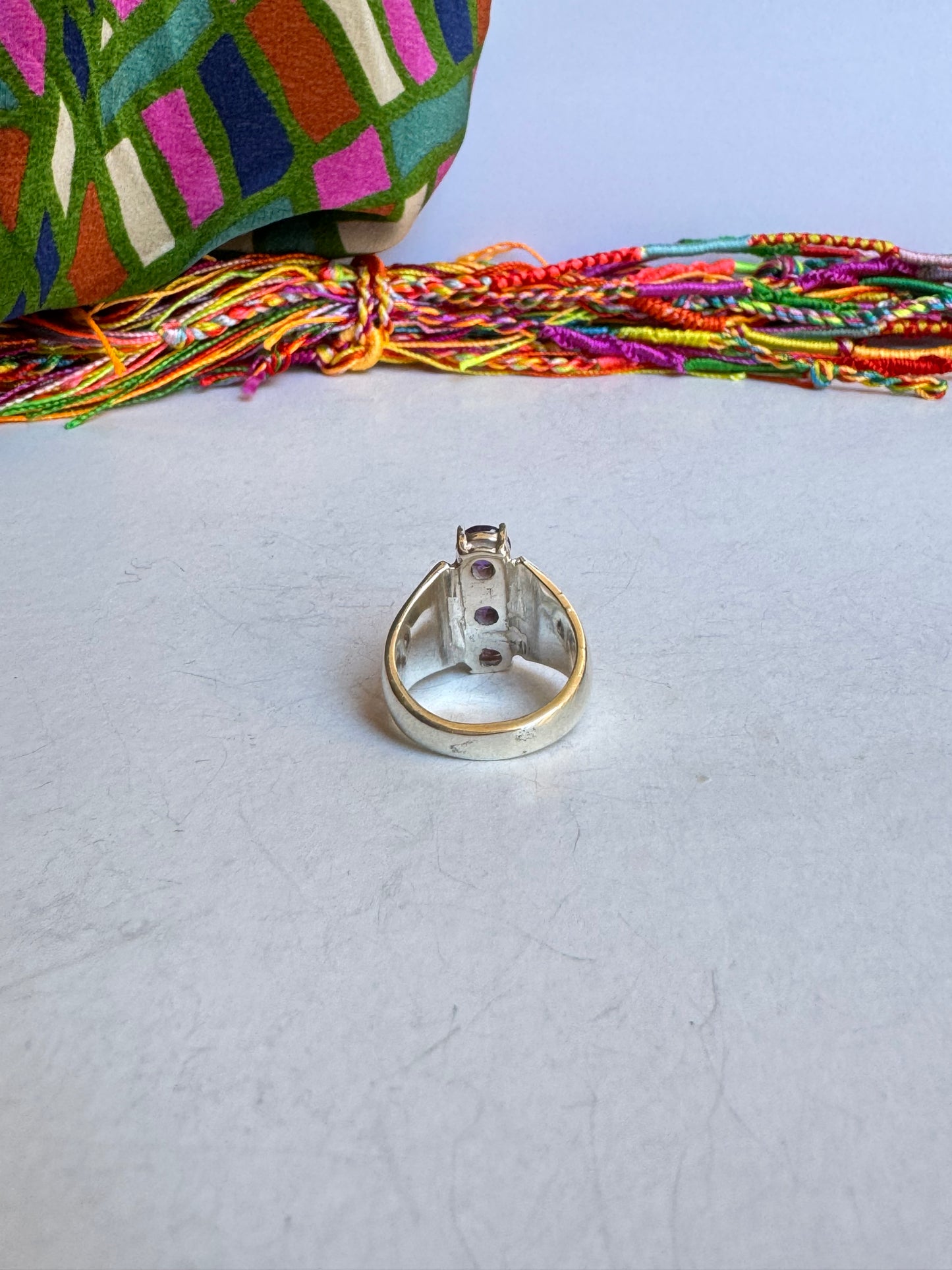 Anello argento 925 ametista misura 16/17 - 24A