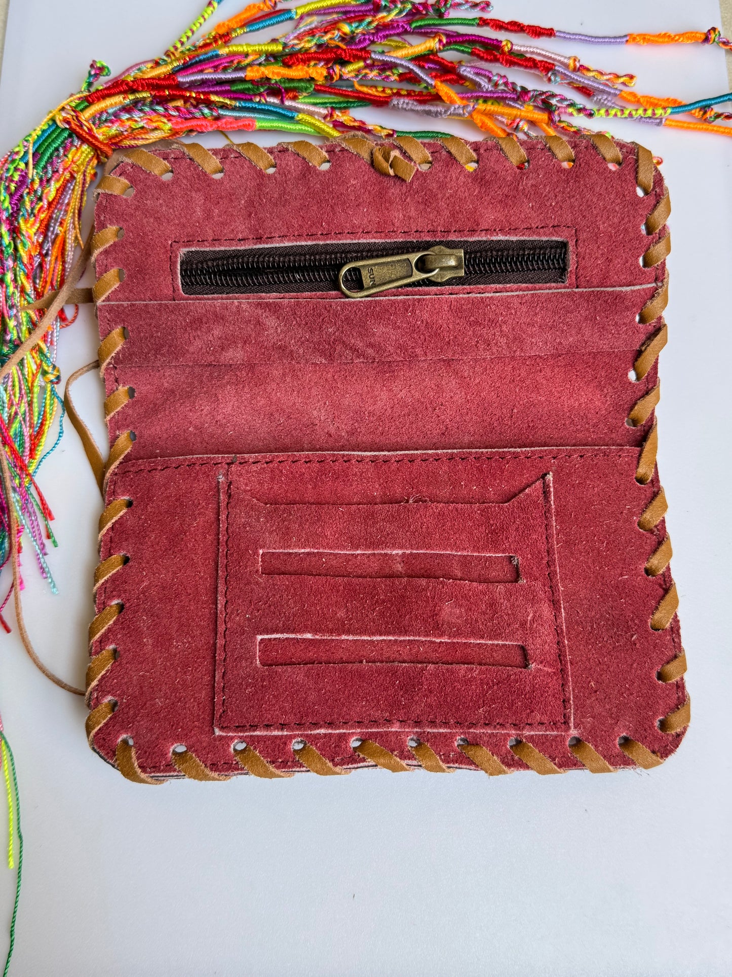 Porta tabacco in pelle 16x9 cm