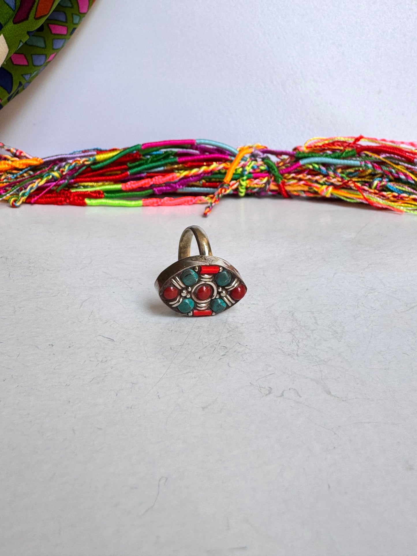 Anello nepalese mosaico