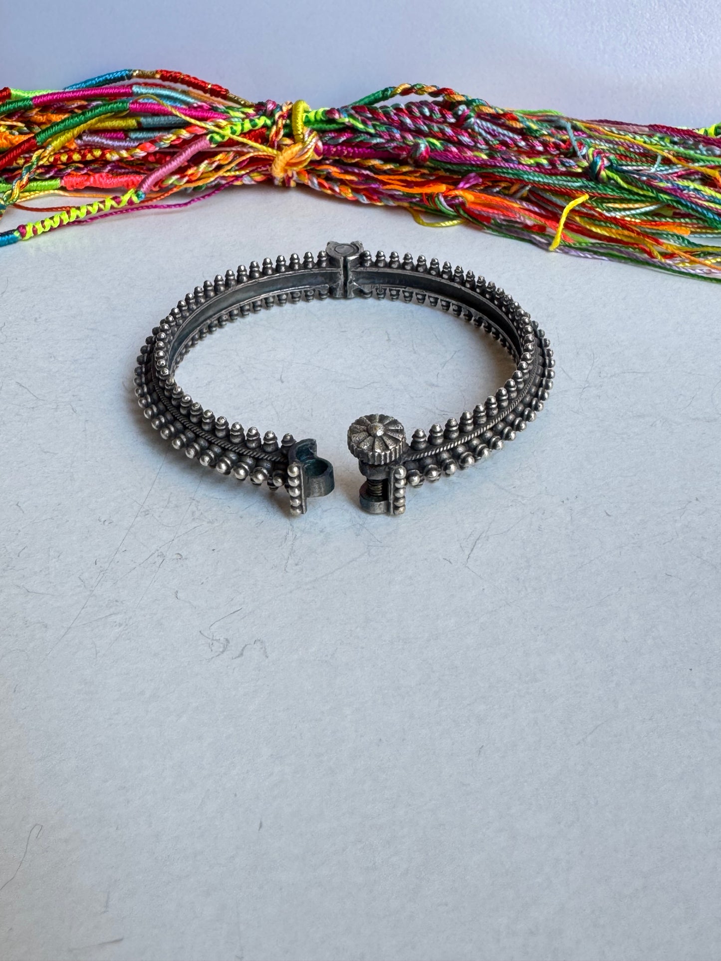 Bracciale bangle argentato