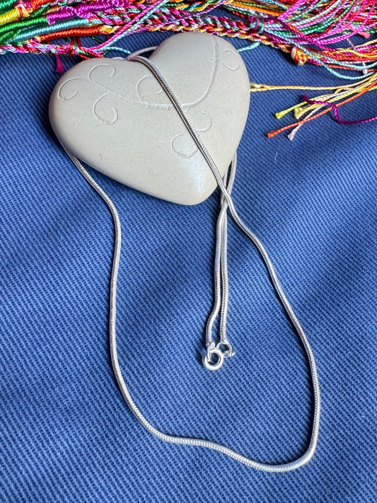 Snake necklace 925 silver cm 62