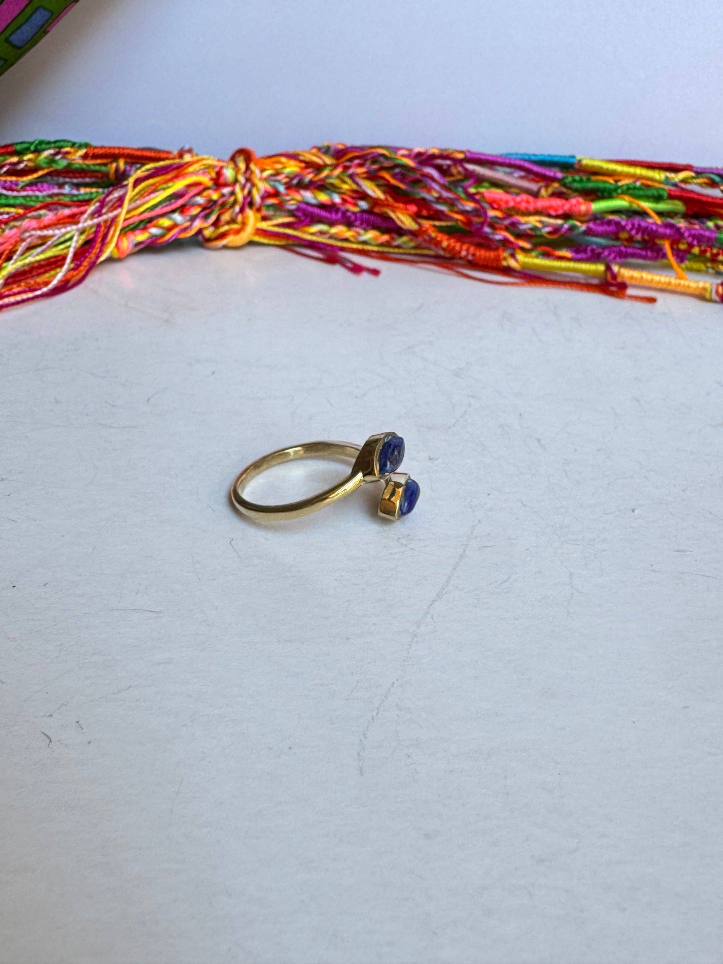 Anello boho dorato lapis