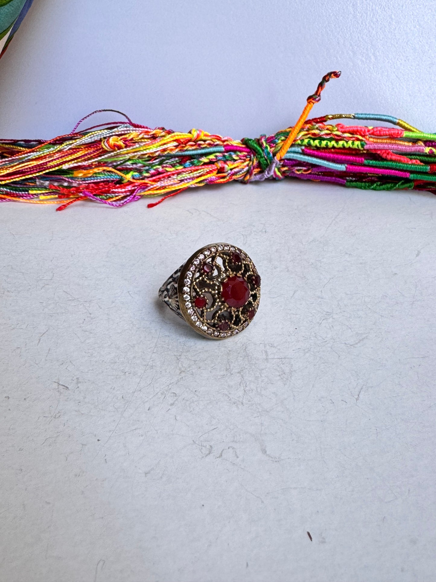Anello design vintage misura 17