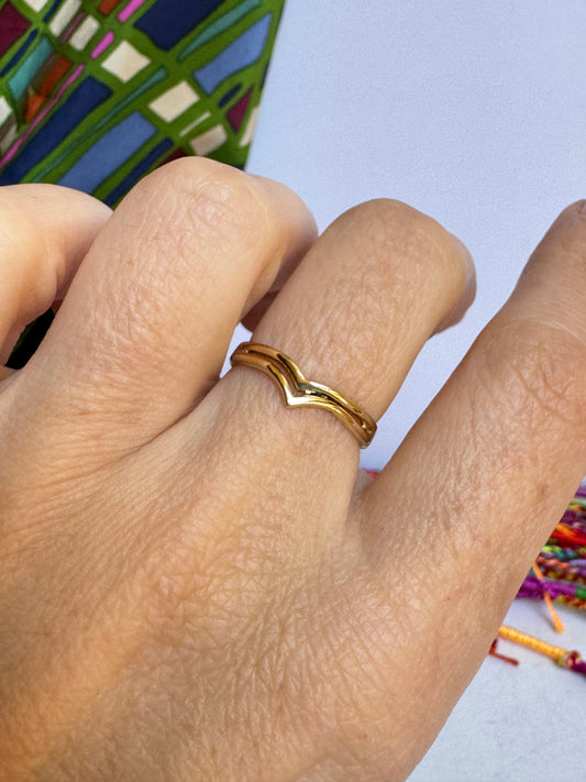 Vergoldeter Boho-Ring