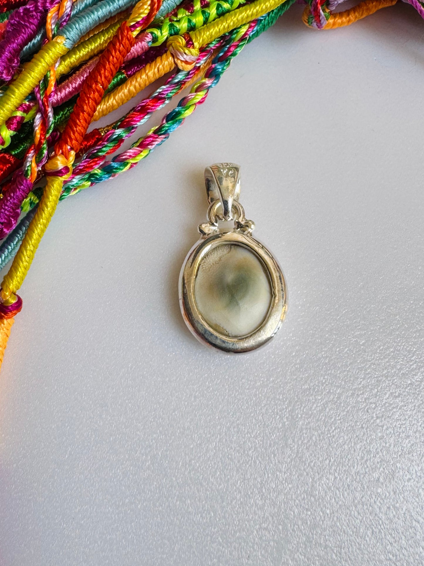 925 silver pendant Shiva's eye F48