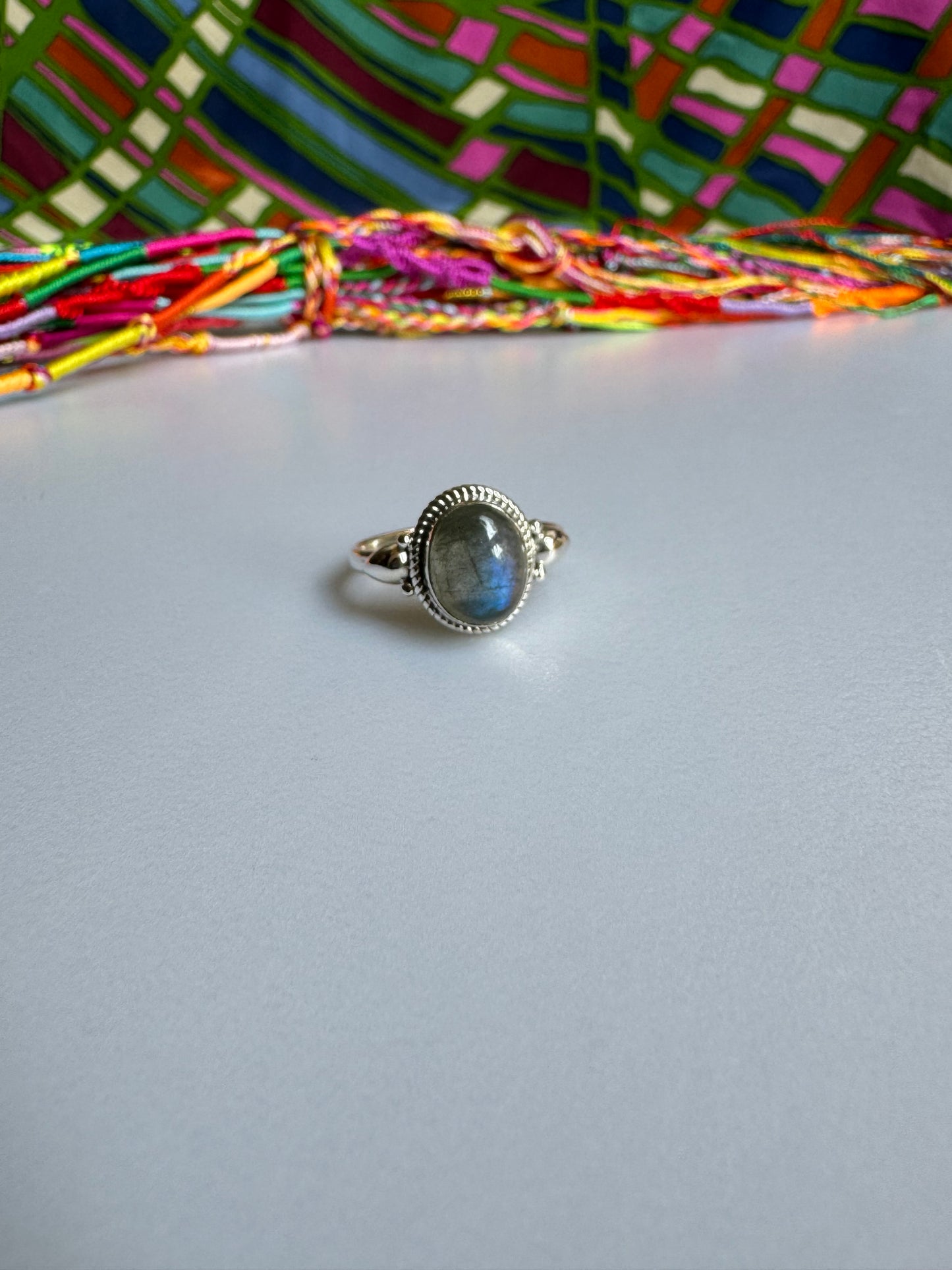 Labradorite Silver Ring Z33