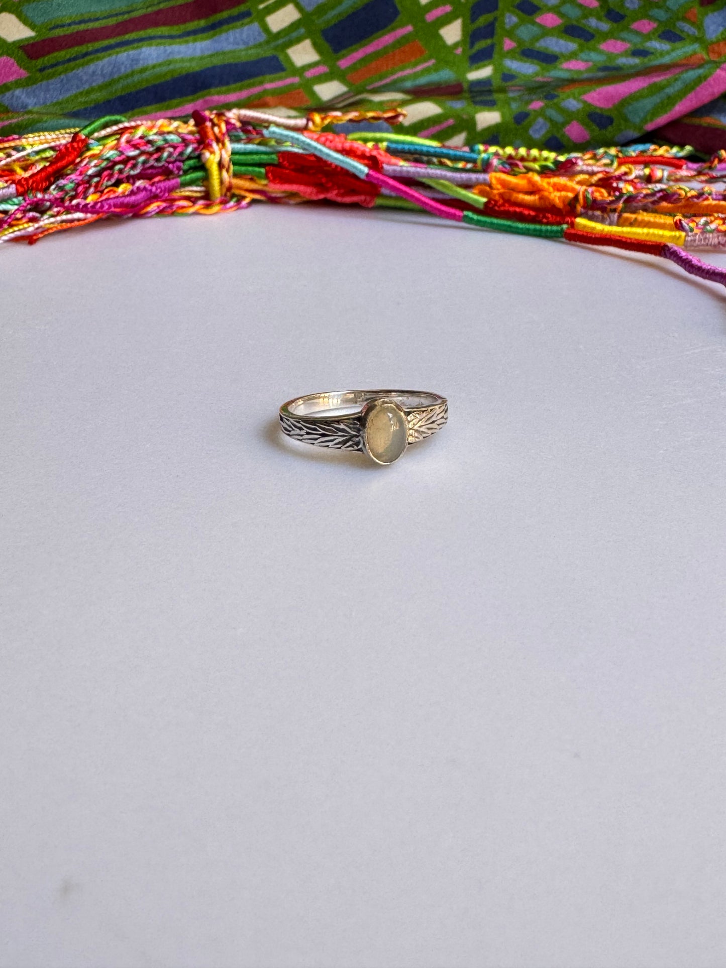 925 Silber Turmalin Ring Größe 11 - TA30