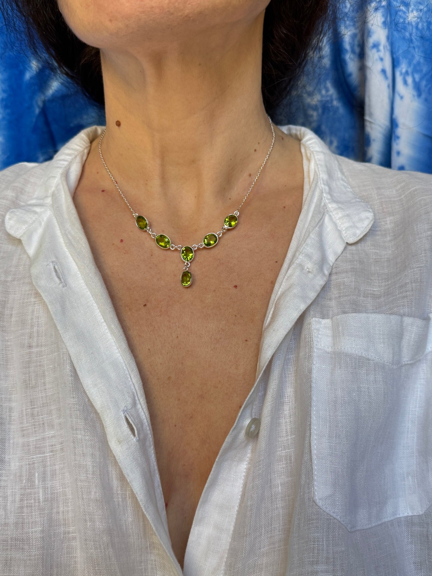 Collana argento 925 quarzo citrino 1CI