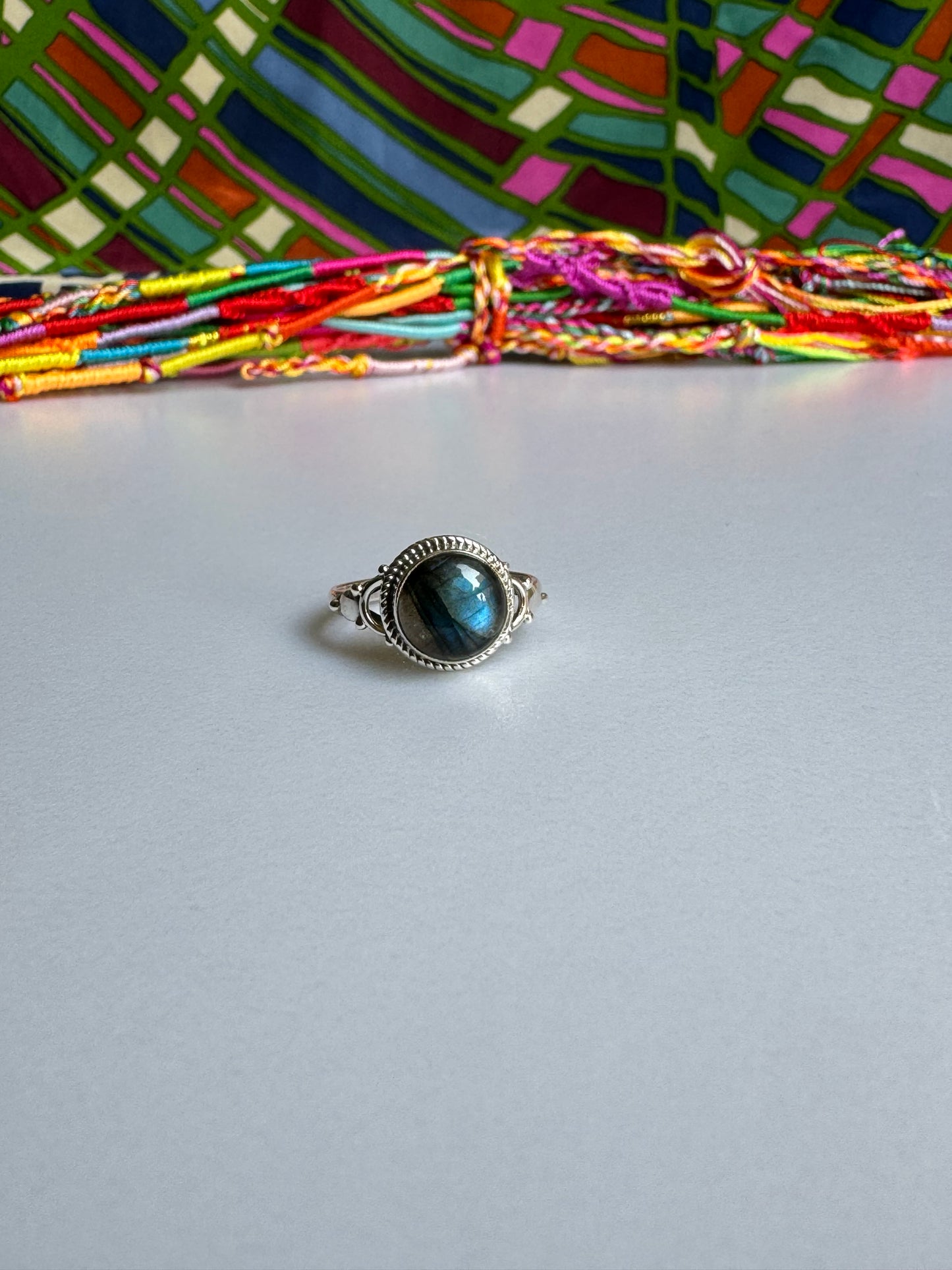 Labradorite Silver Ring Z15