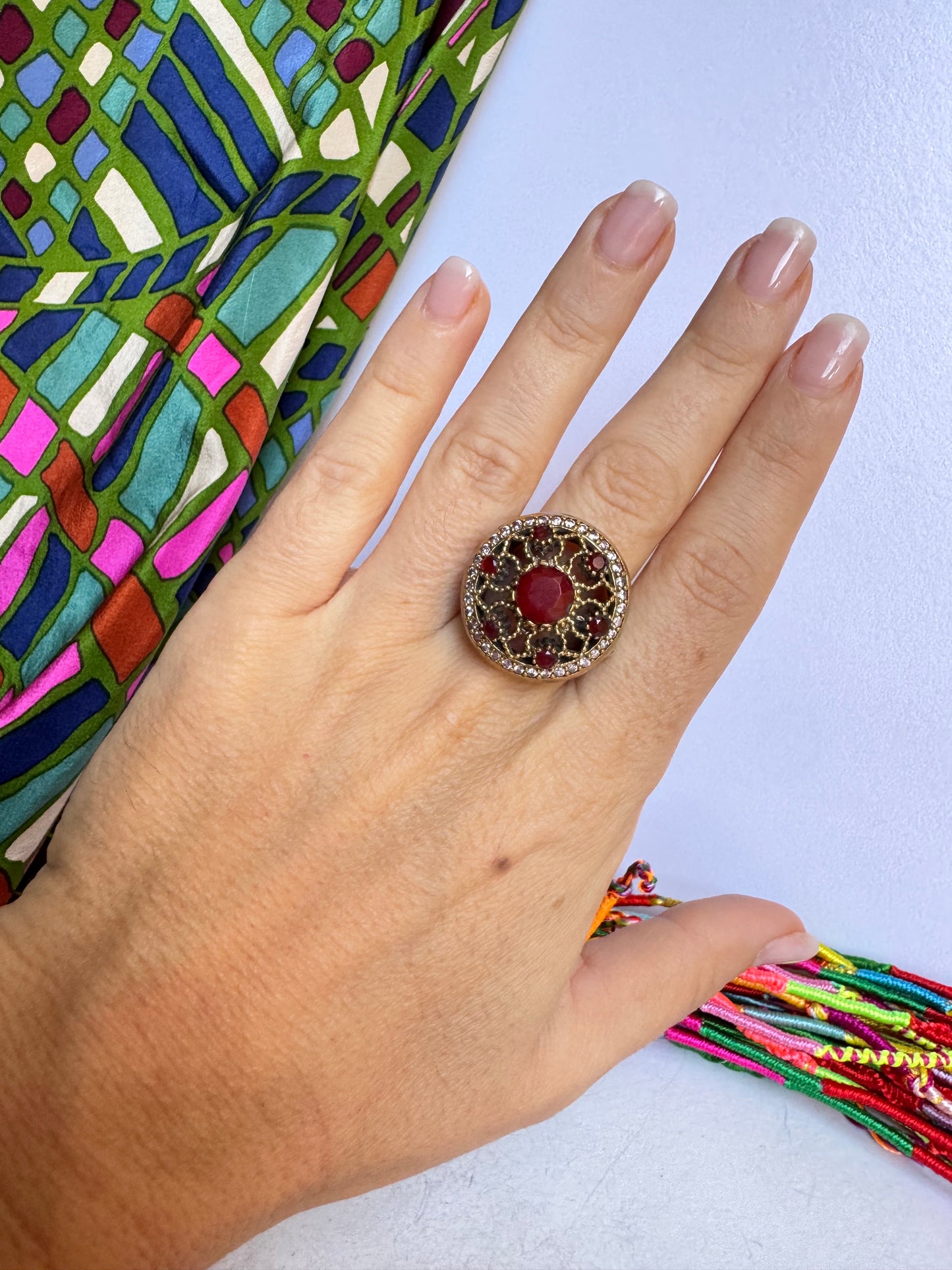 Anello design vintage misura 17