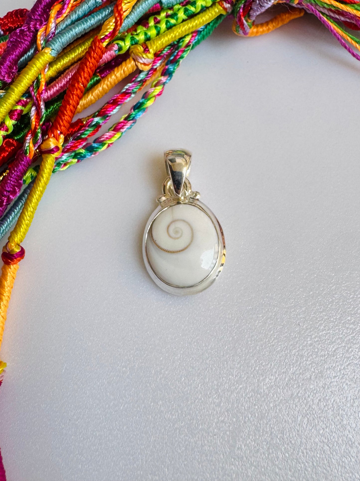 925 silver pendant Shiva's eye F48