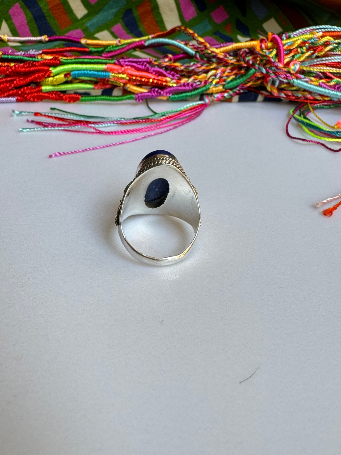 Ring aus 925er Lapislazuli T99-Silber